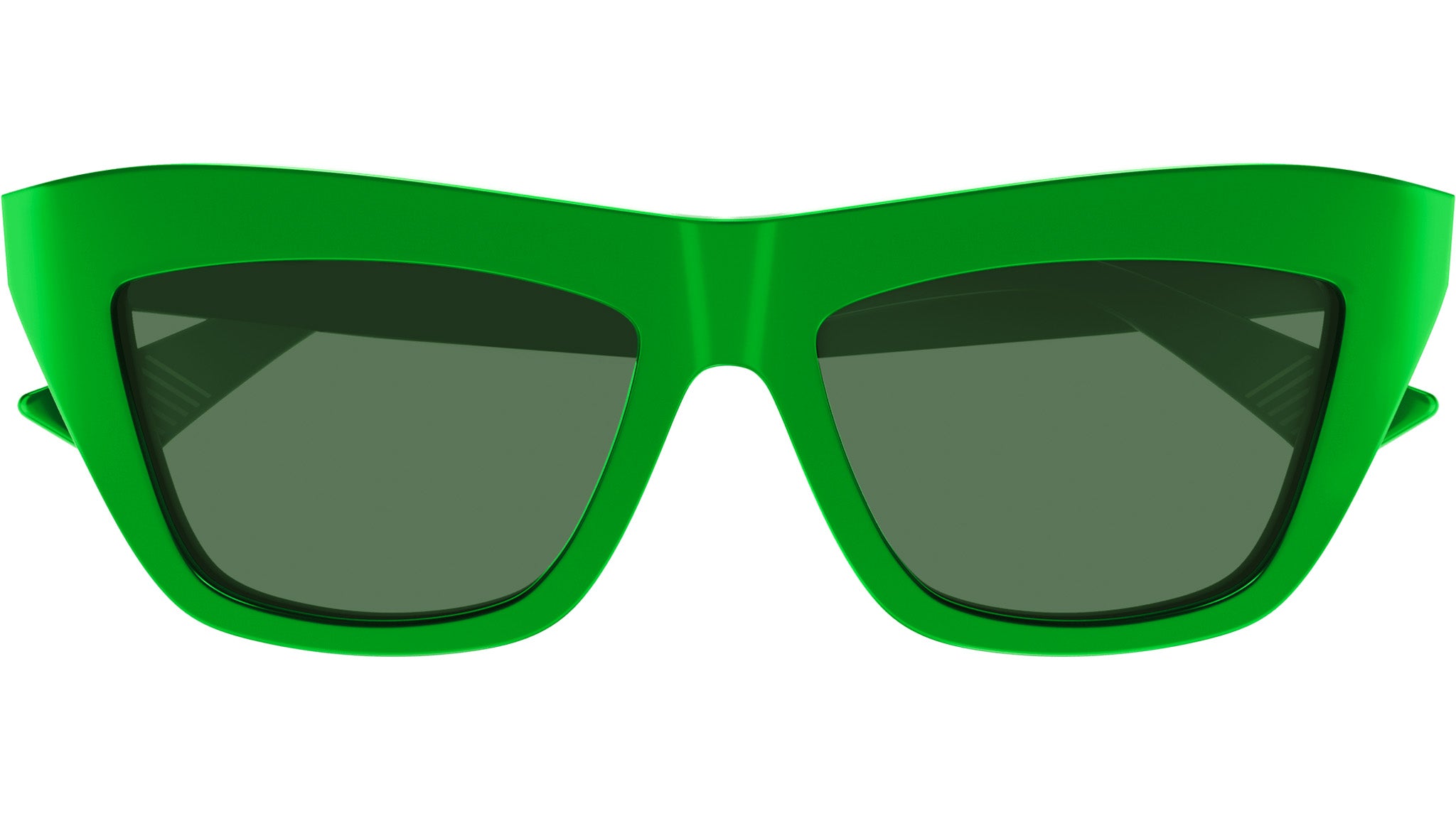 SALE! NEW Bottega Veneta BV1121S 005 Green Cat Eye Unisex Sunglasses Bottega Veneta BV1121S 005 Shiny Green Sunglasses - eye-oo.com main image 2