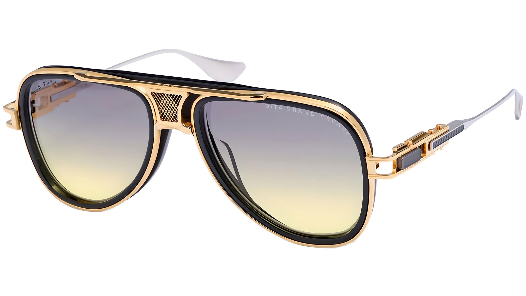 Dita Grand-Decade DTS460 01 Sunglasses Black Yellow Gold - eye-oo.com