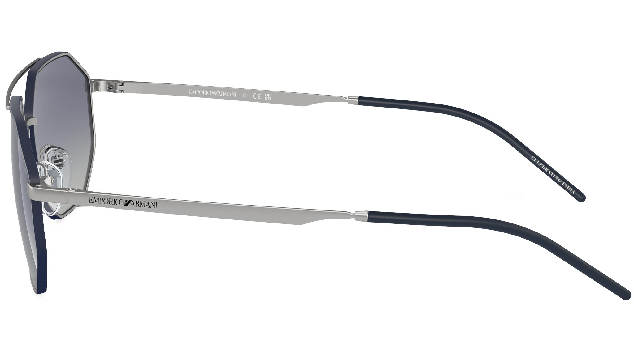 Emporio Armani EA2147 Sunglasses 30454L Silver - eye-oo.com