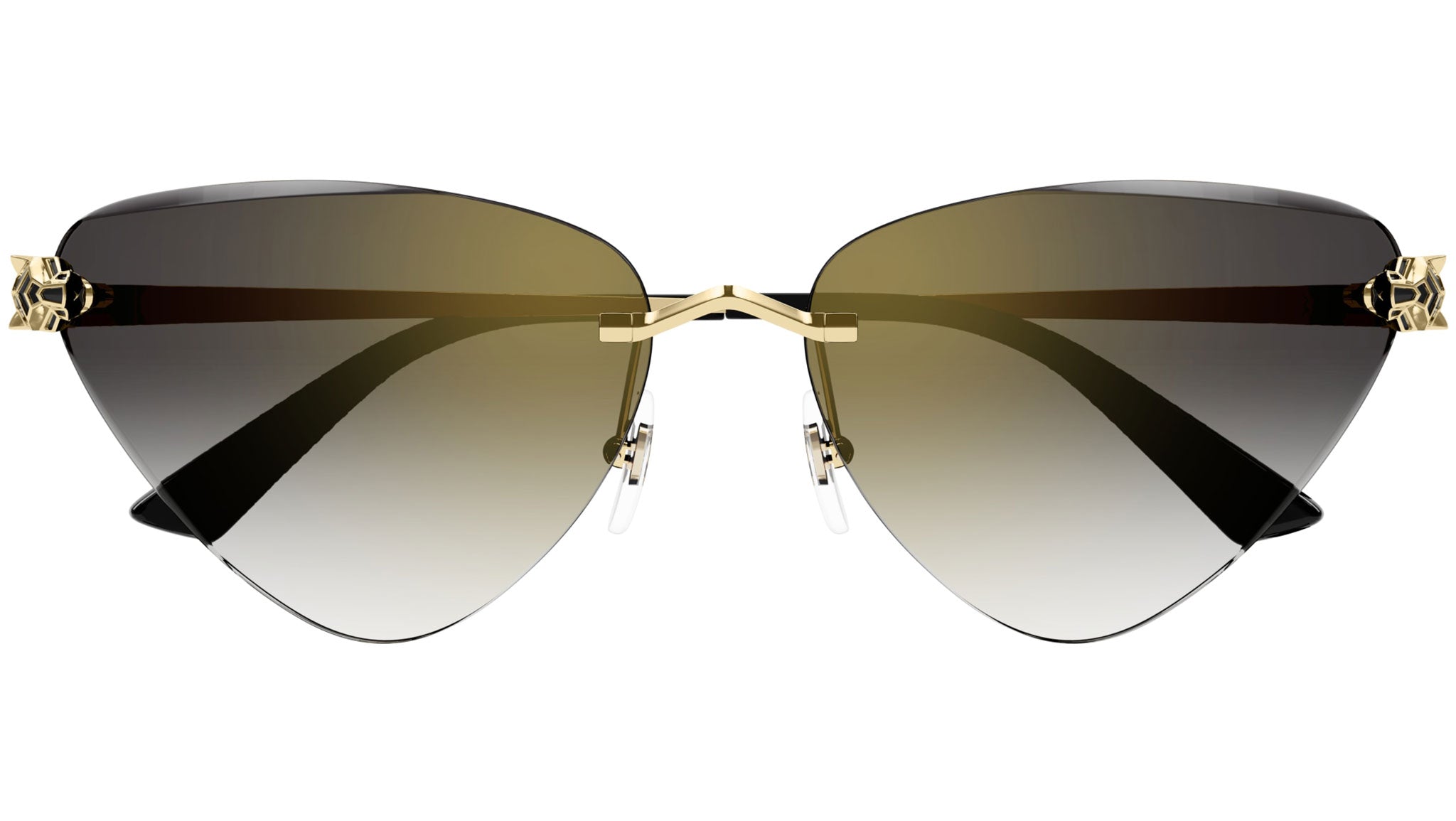 Panthère de Cartier Sunglasses CT0399S 001 Gold Grey