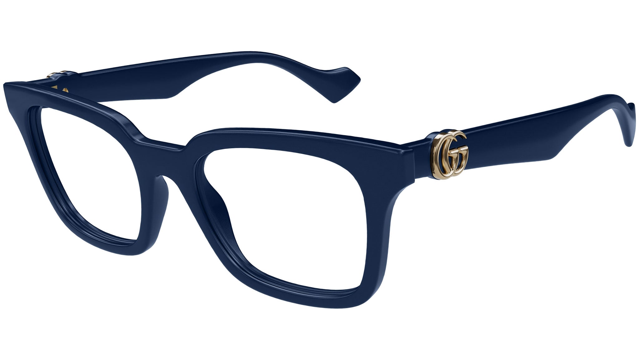 Gucci Eyeglasses GG1728O 003 Shiny Metallic Blue - eye-oo.com