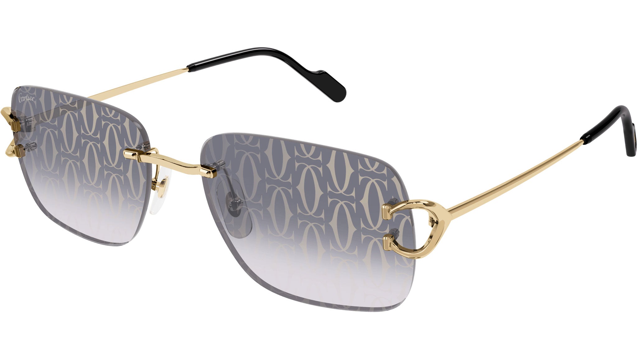 Cartier CT0330S Shiny Gold Sunglasses - eye-oo.com