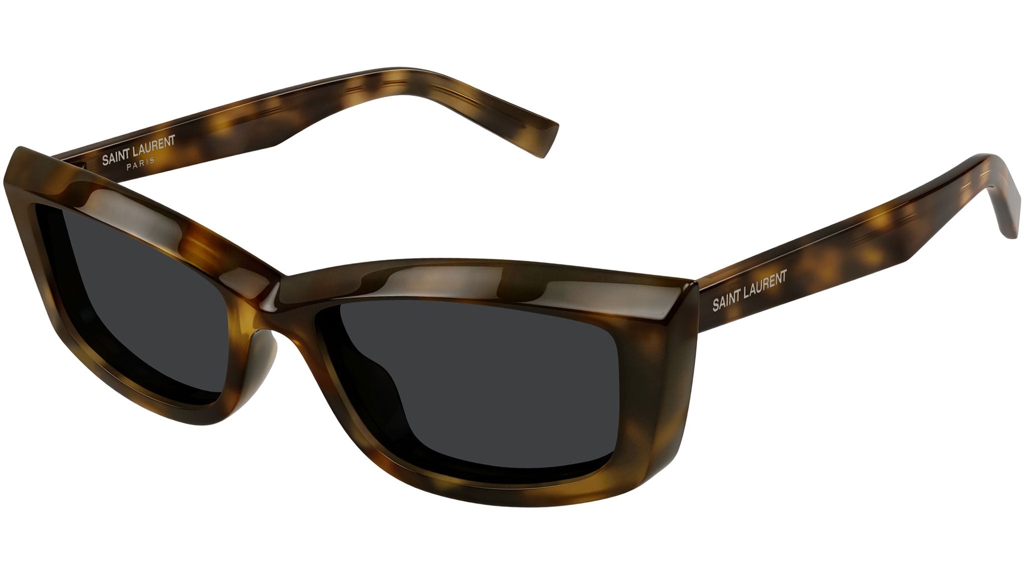SL 658 Saint Laurent Sunglasses 002 Shiny Havana - eye-oo.com
