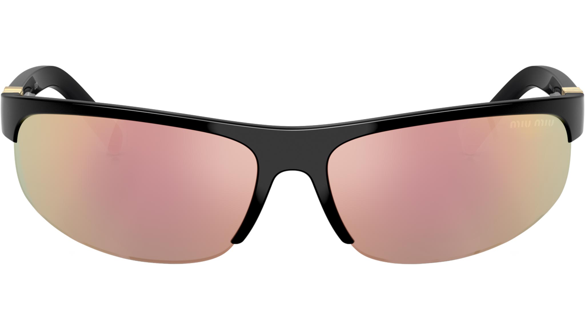MU A02S Miu Miu Sunglasses 1AB90J Black - eye-oo.com