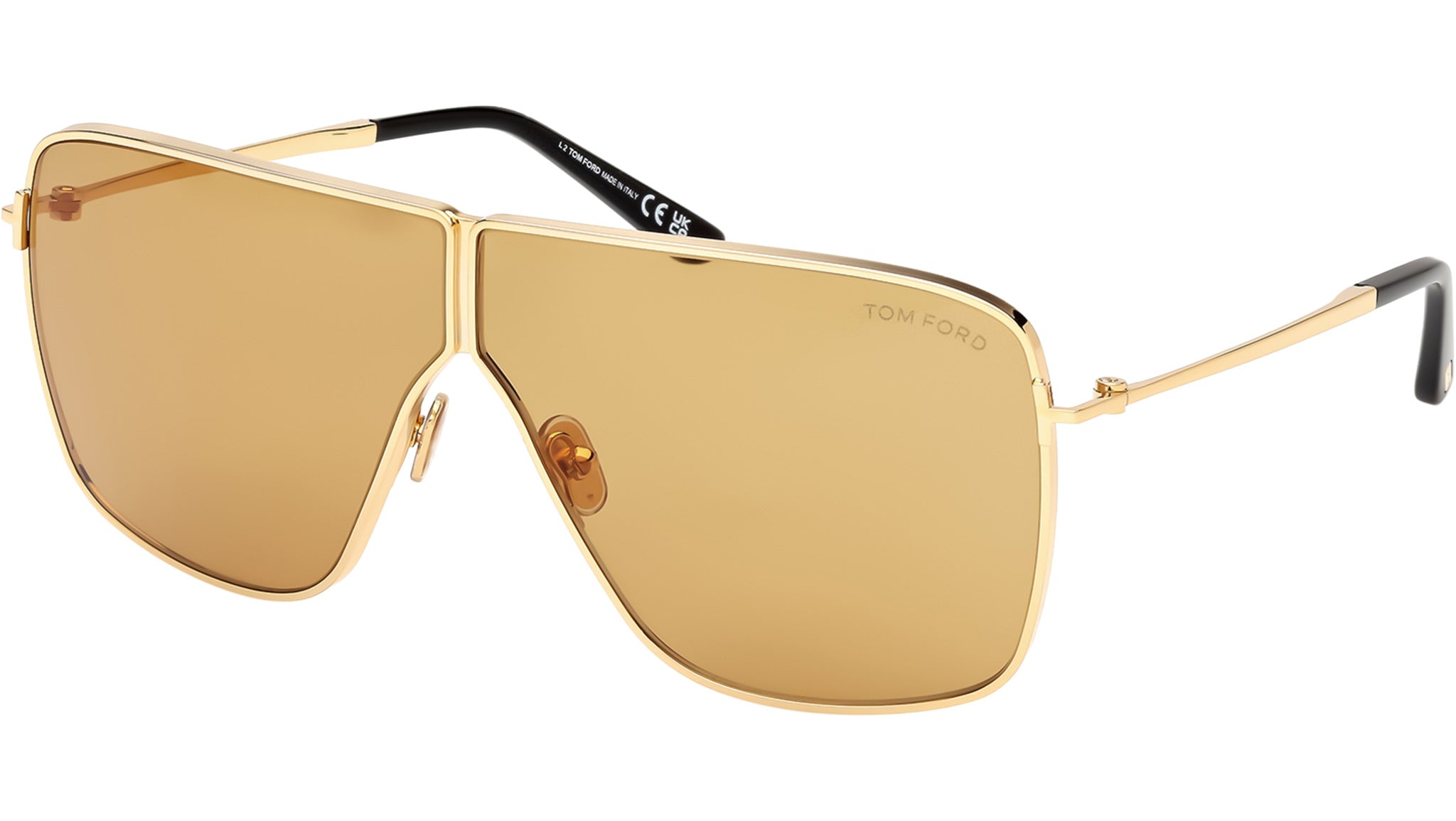 Tom Ford Huxley Sunglasses FT1159 30E Shiny Deep Gold - eye-oo.com