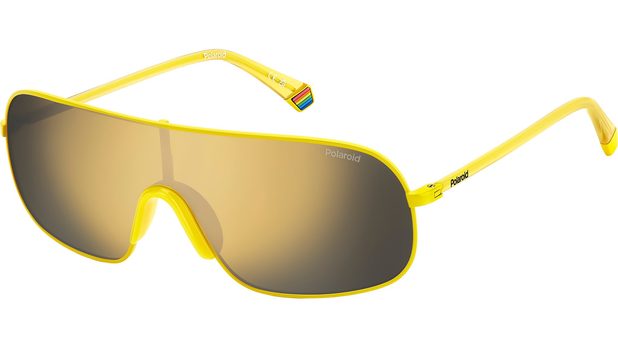 Lenti Polarizzate Occhiali Rettangolari Gialli Occhiali Da Sole