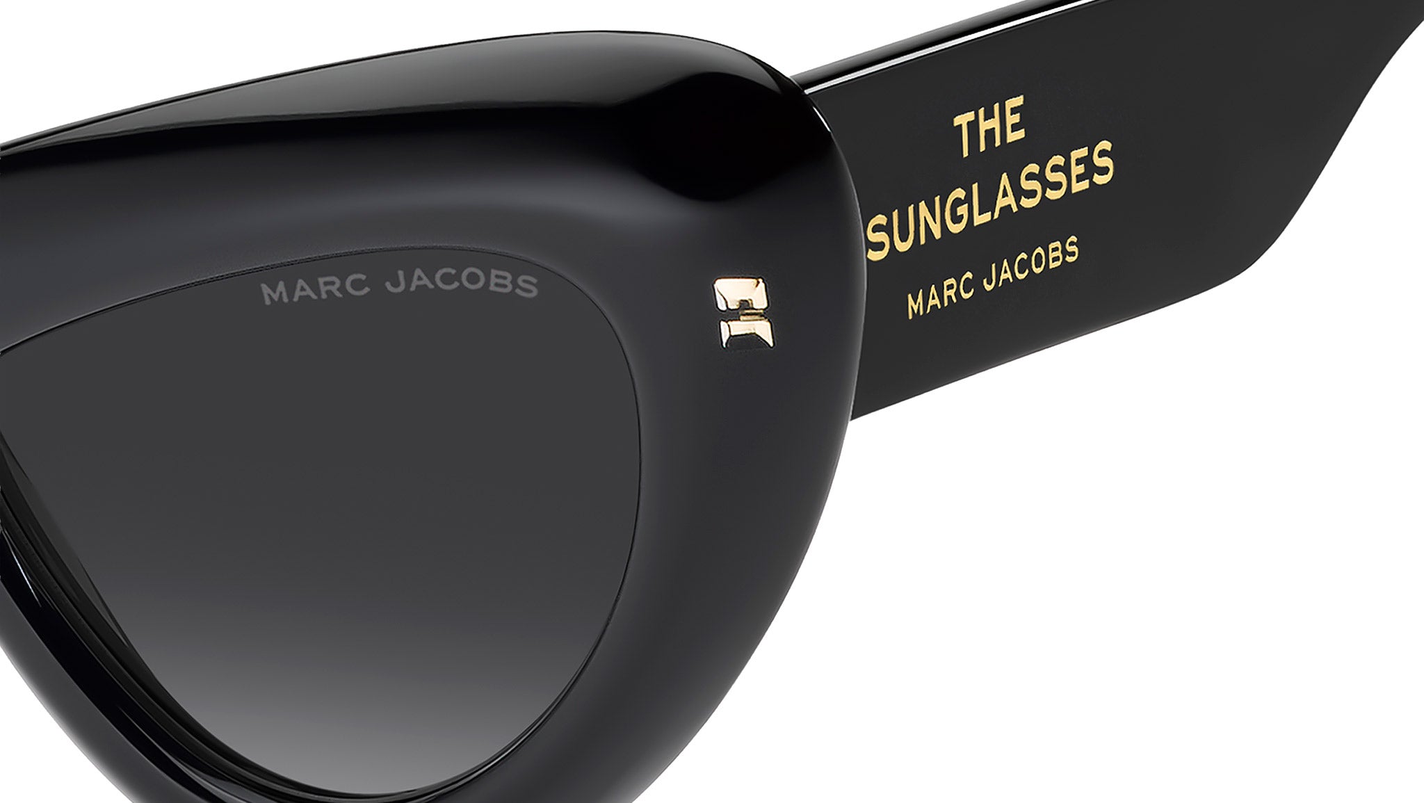 Marc Jacobs MARC 798/S STR,        BLACK CRYSTAL/Grey, Cat Eye, Size48X24X140 Marc Jacobs Grey Cat Eye Sunglasses Marc 500/s 0807/9o 54 in  main image 3