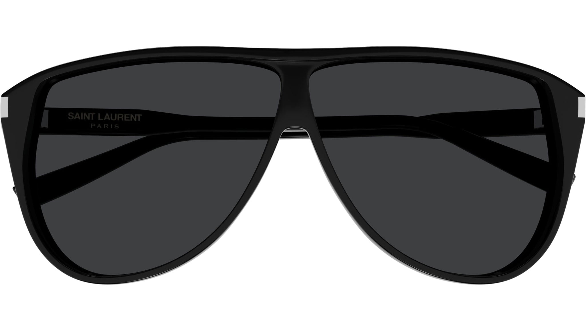 SL 731 GASPAR Saint Laurent Sunglasses 002 Shiny Black - eye-oo.com