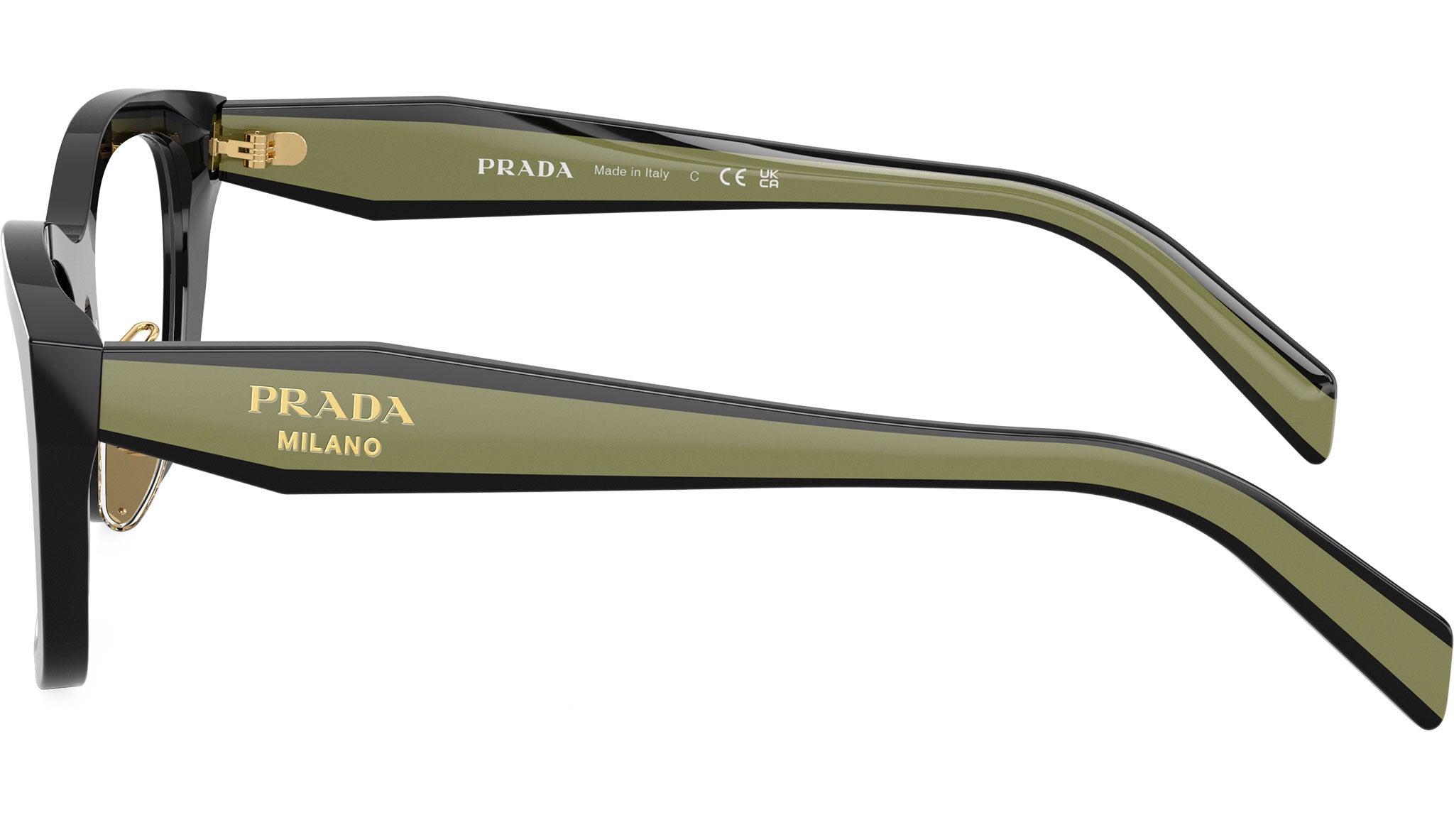 PR D11VD Prada Glasses 03K1O1 Black - eye-oo.com