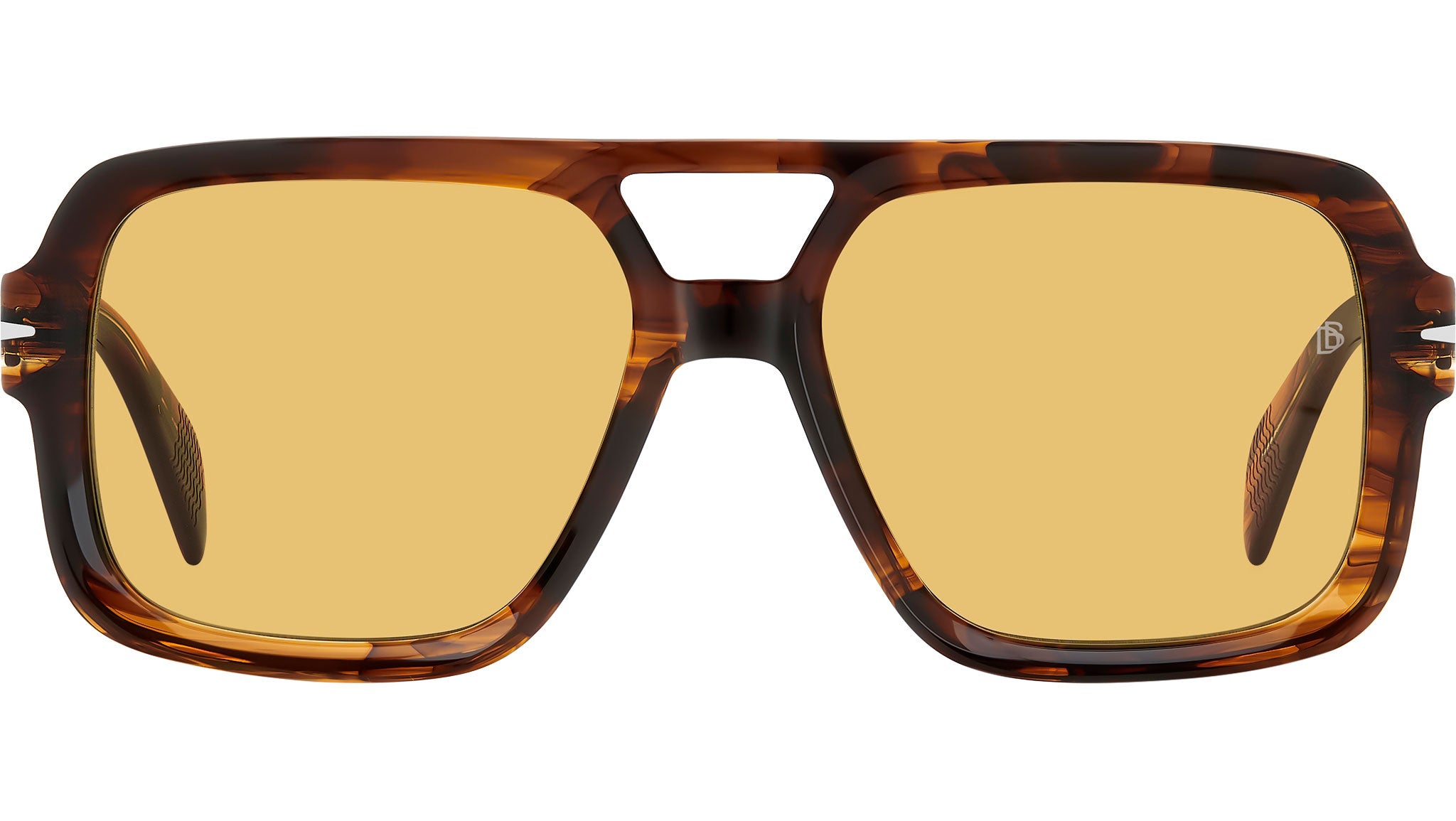 David Beckham DB 7151/S EX4 HO Sunglasses Brown Horn - eye-oo.com