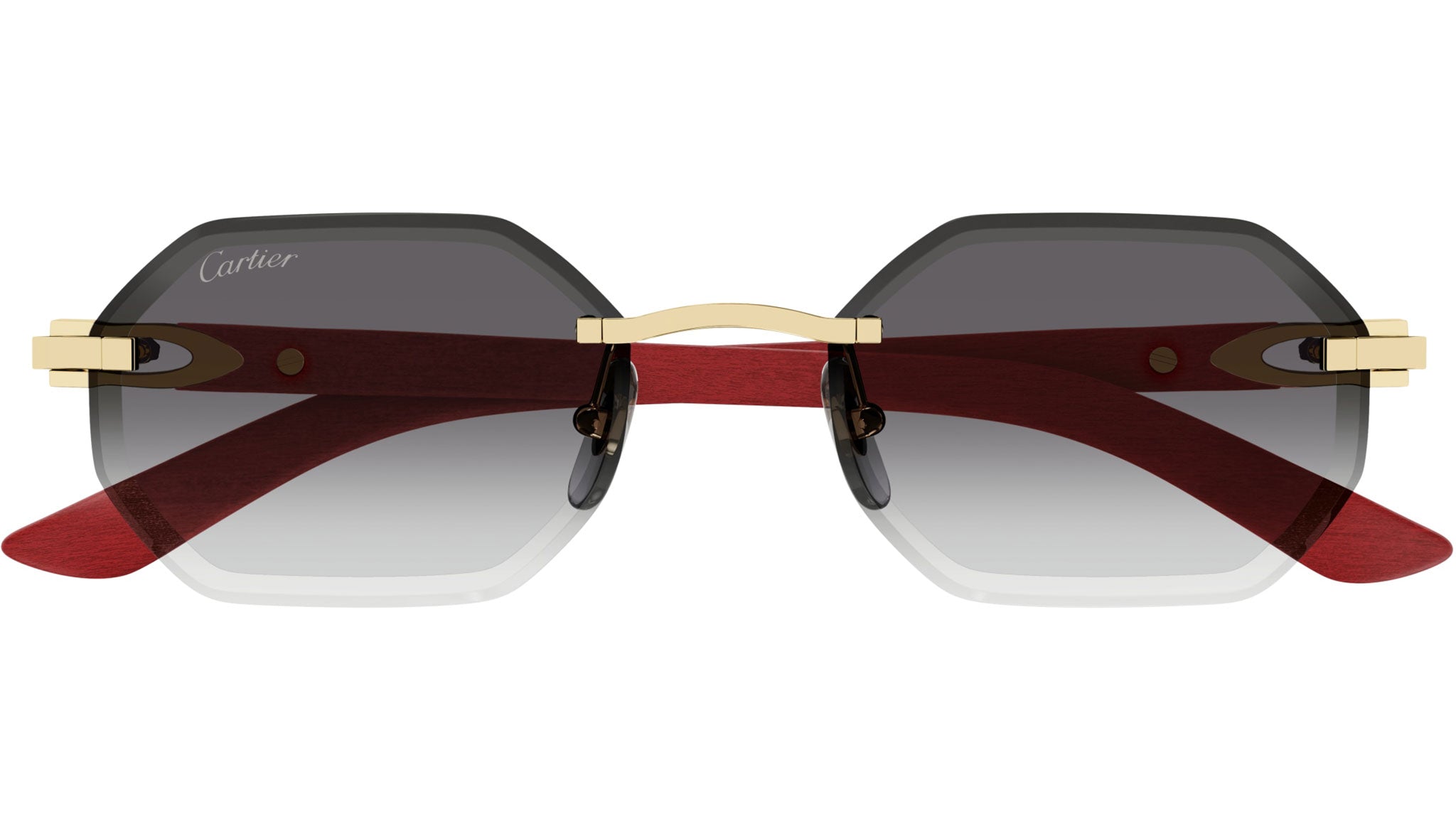 Cartier CT0439S 003 Sunglasses Shiny Gold - eye-oo.com