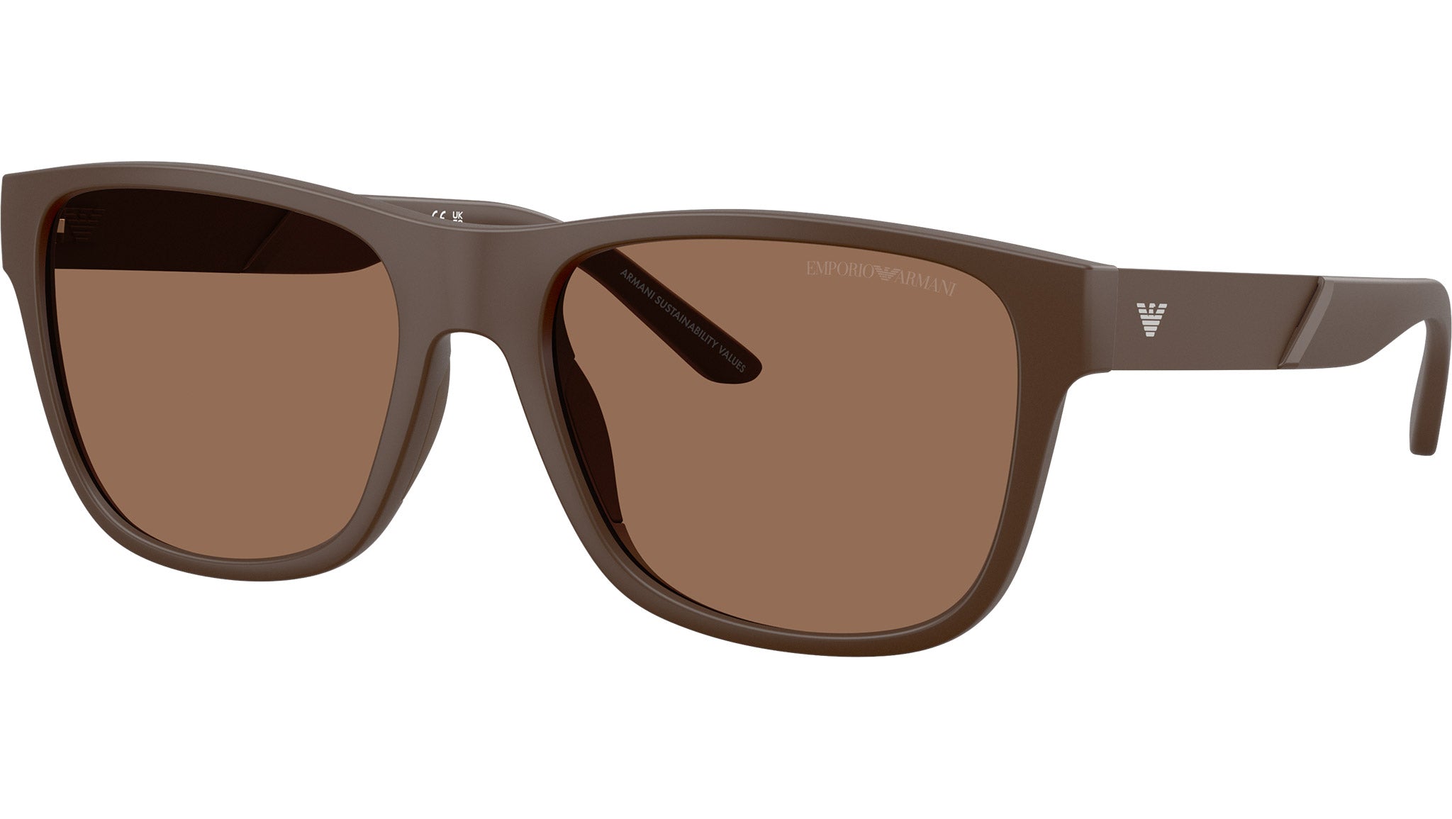 Emporio Armani EA4243 Sunglasses 624373 Matte Brown - eye-oo.com