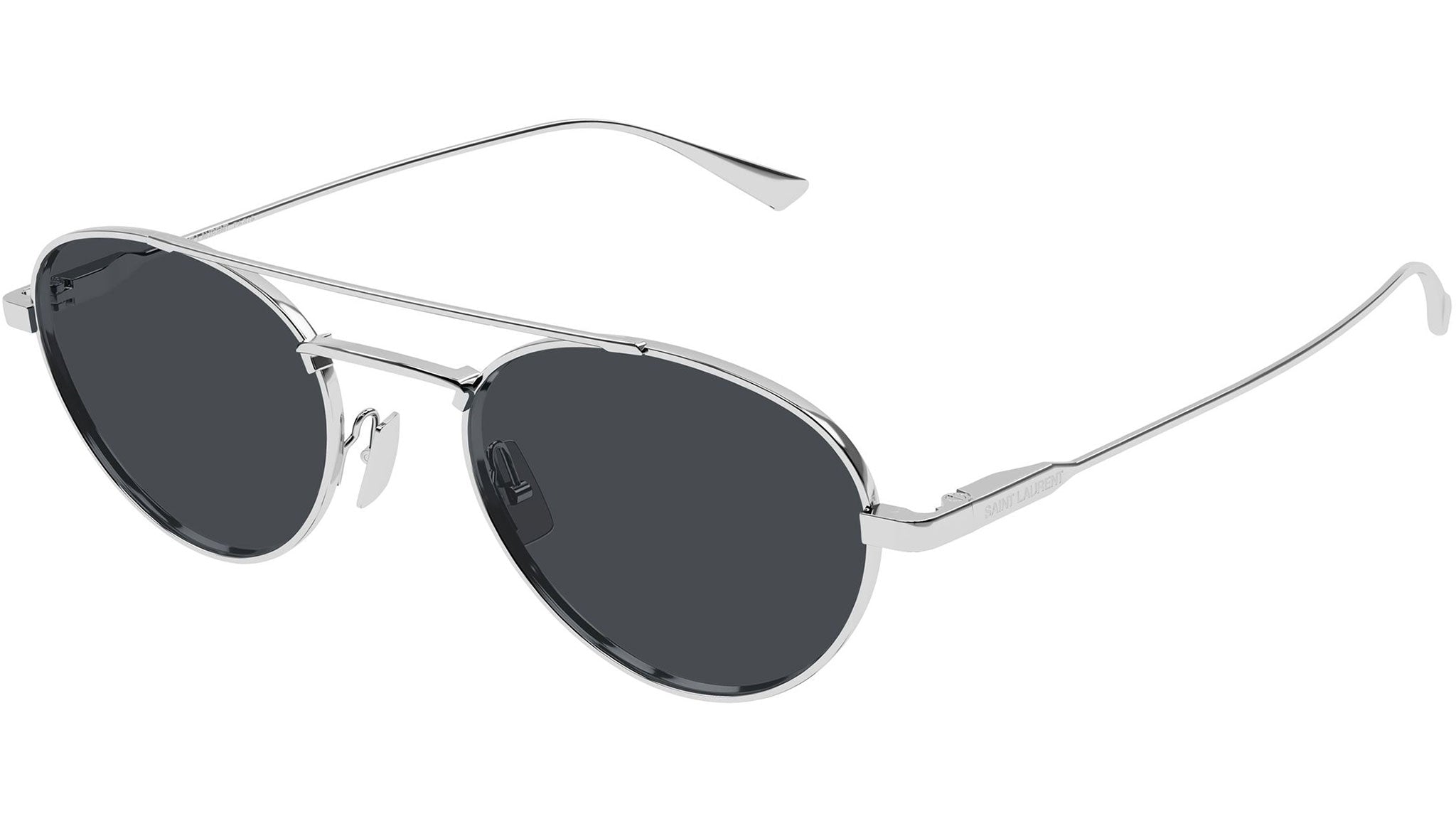 SAINTLAURENT サンローランパリ　サングラス　SLM23 K 002 SL 97 Saint Laurent Sunglasses 002 Shiny Silver - eye-oo.com