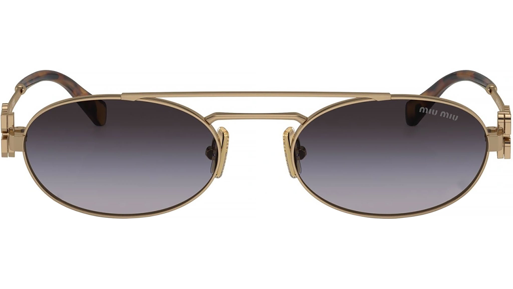 Miu Miu MU 54ZS Sunglasses 7OE5D1 Gold - eye-oo.com