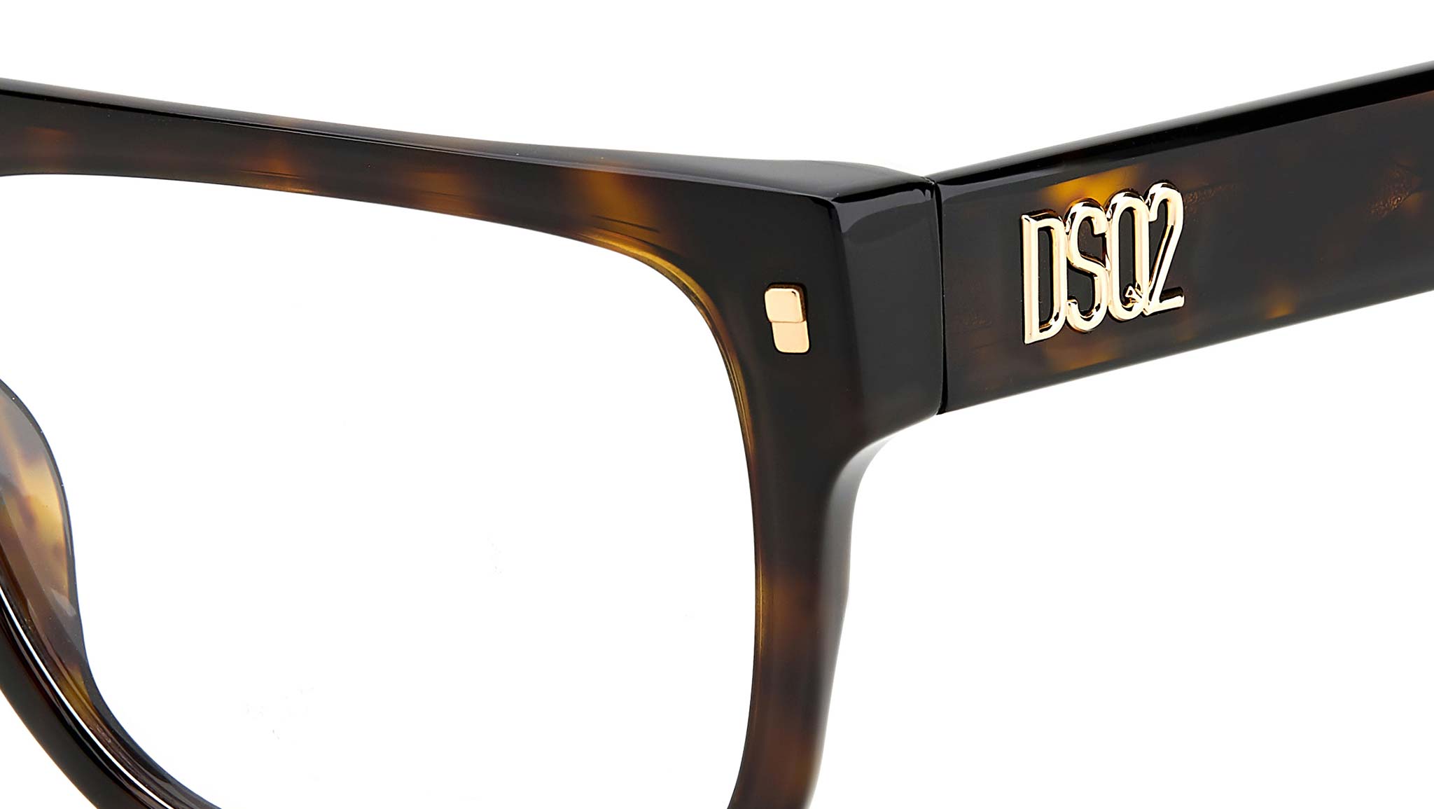 Lunettes De Vue Dsquared2 D2 0040 06J - Monture Or Havana - Taille 56/16/145 - Femme - Neuf Avec étiquettes