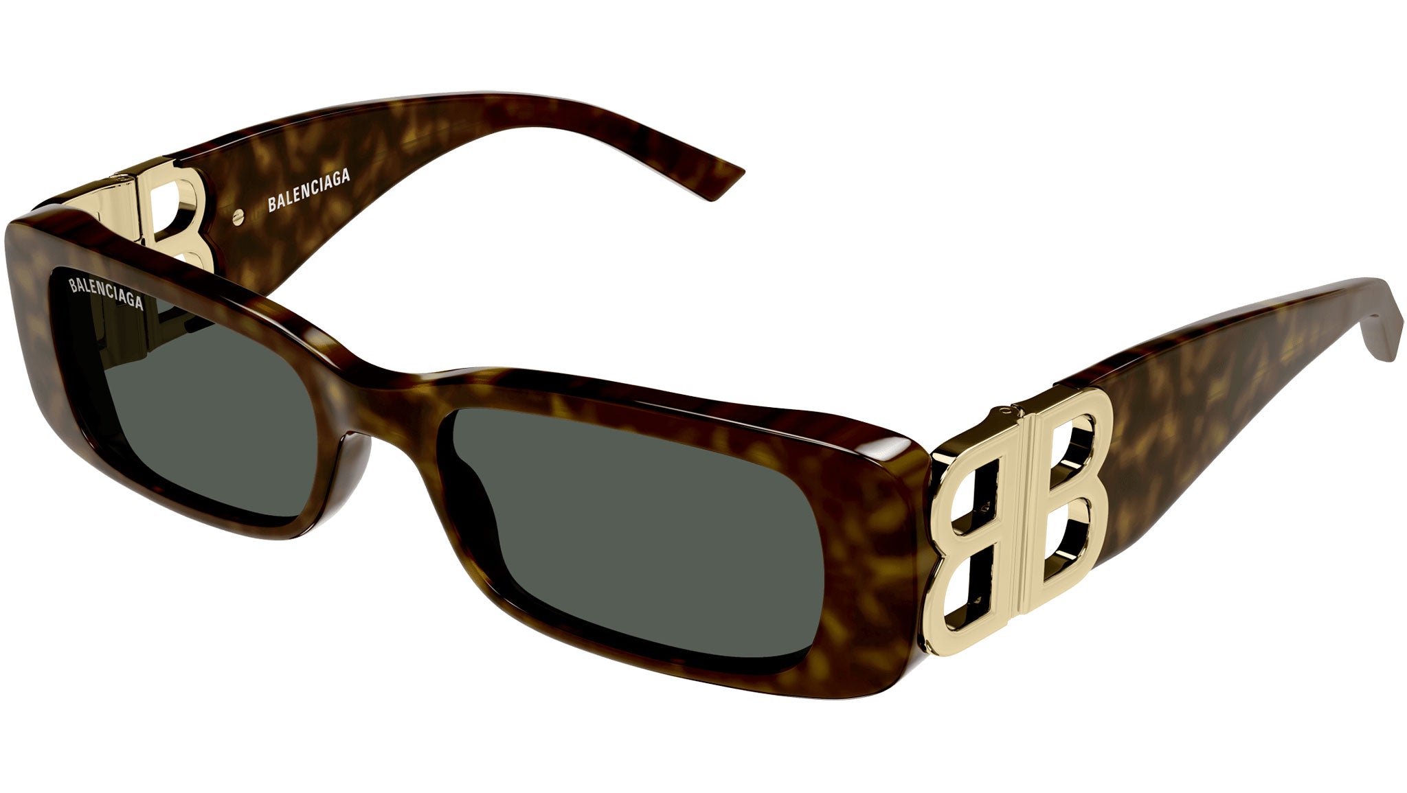 Balenciaga Dark Brown Rectangular Sunglasses Amazon.com: Balenciaga Square/Rectangle Sunglasses Havana  main image 3