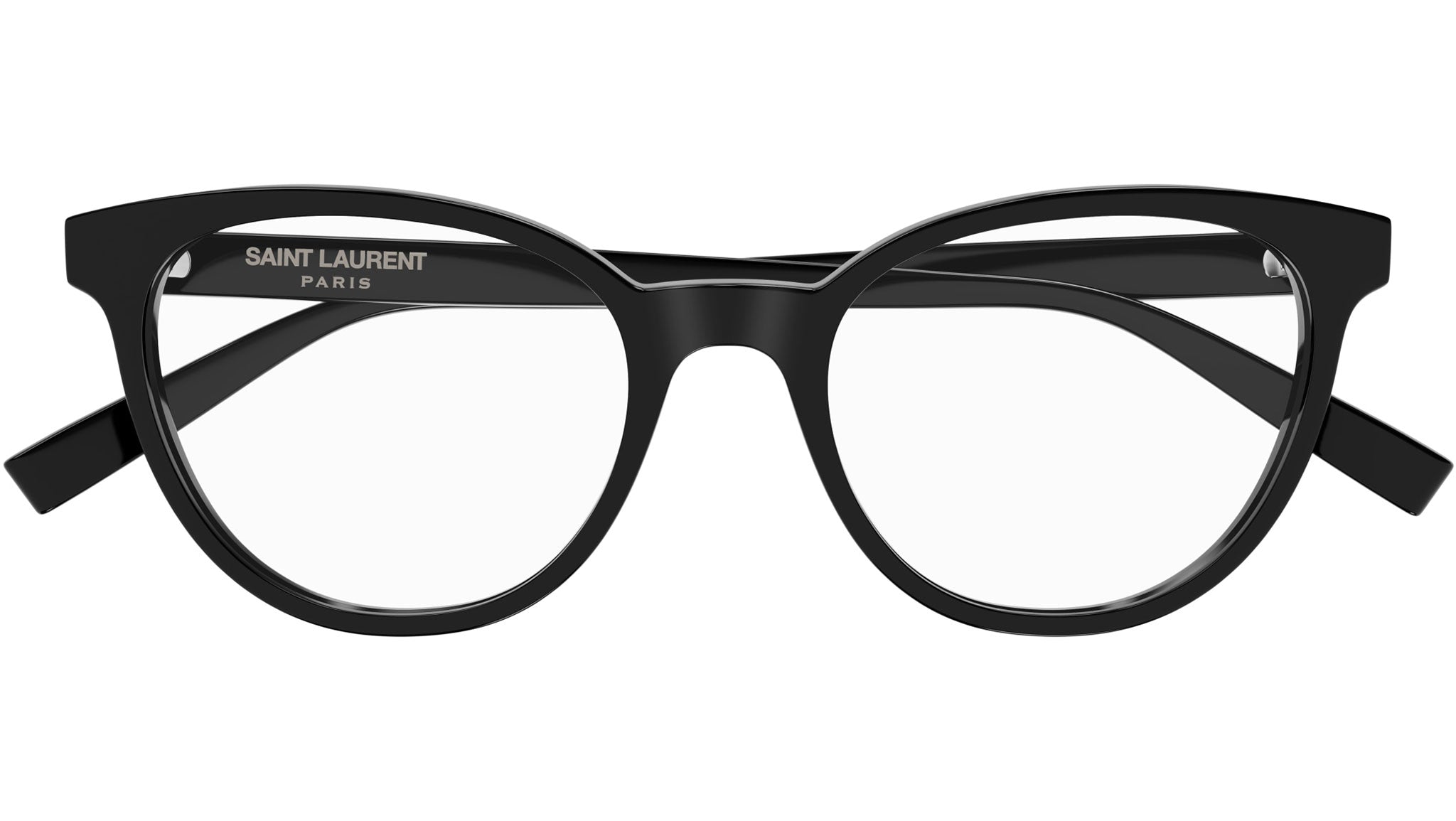 Saint Laurent SL 589 Eyeglasses 001 Shiny Black - eye-oo.com