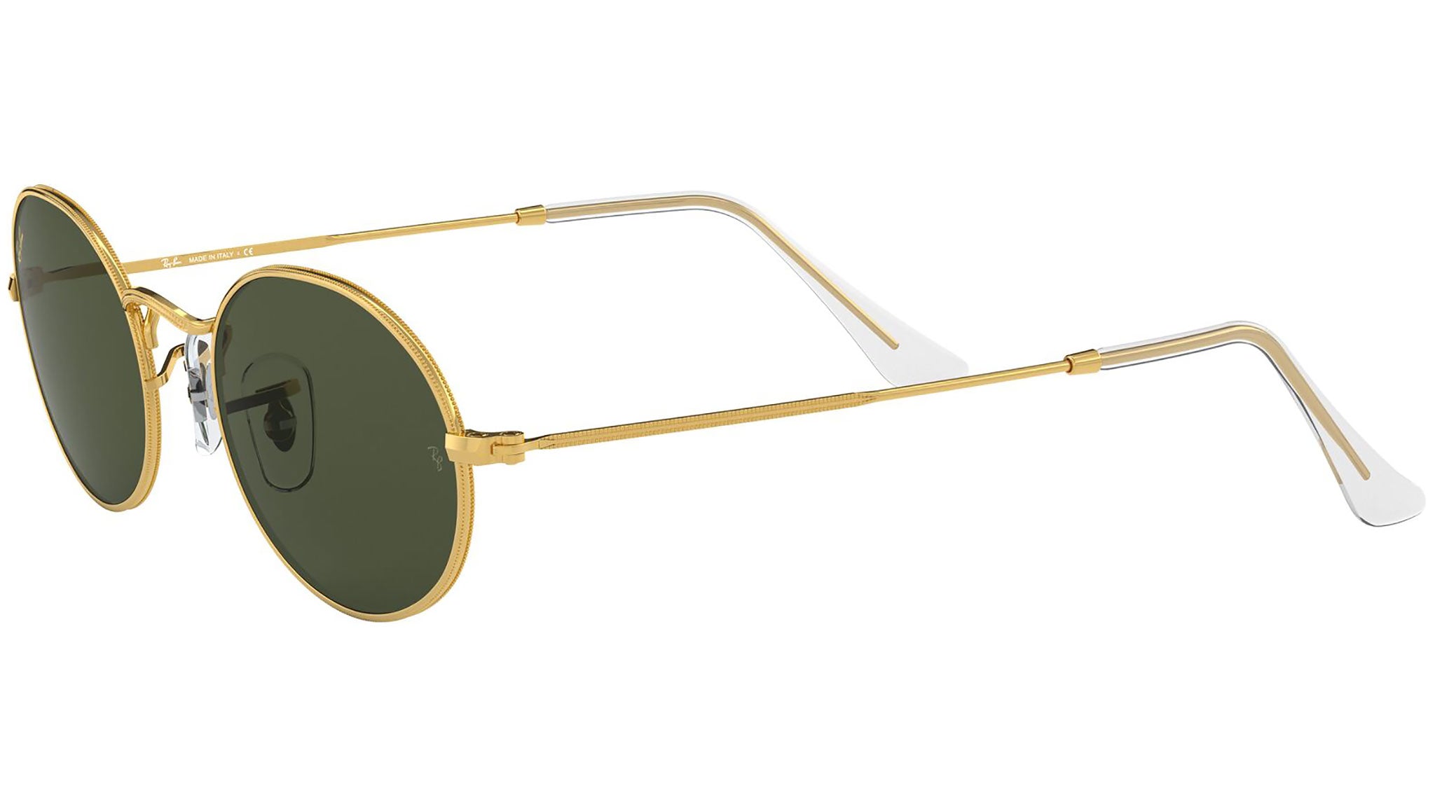 Ray-Ban RB3547 Gold Oval Sunglasses G-15 Green Lenses 51-21 Made Italy RB3547 OVAL Sunglasses - Ray-Ban Authorized Retailer  main image 2