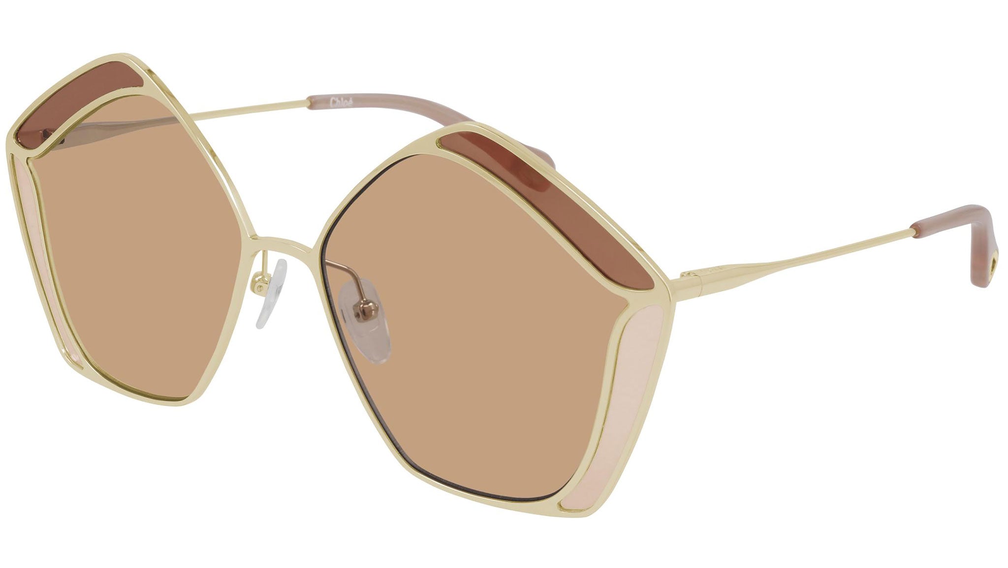 Authentic - ?- New - Chloé Chlo Women`s Ch0026s 60Mm Sunglasses Women`s Gold Amazon.com: Sunglasses Chloé CH 0026 S- 004 Gold/Red  main image 4