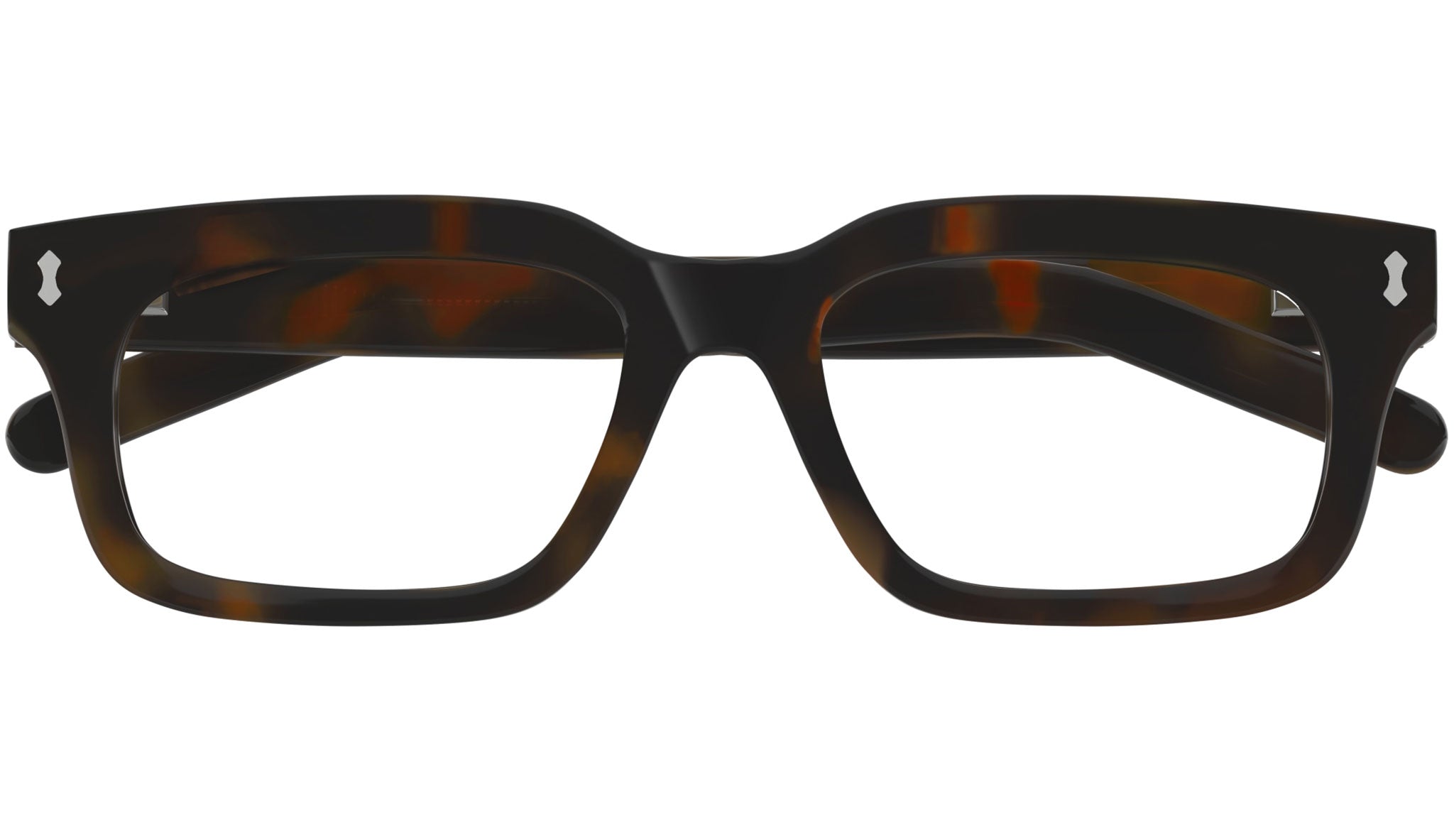 Gucci GG1711S 002 Havana Transparent Rectangular Sunglasses - eye