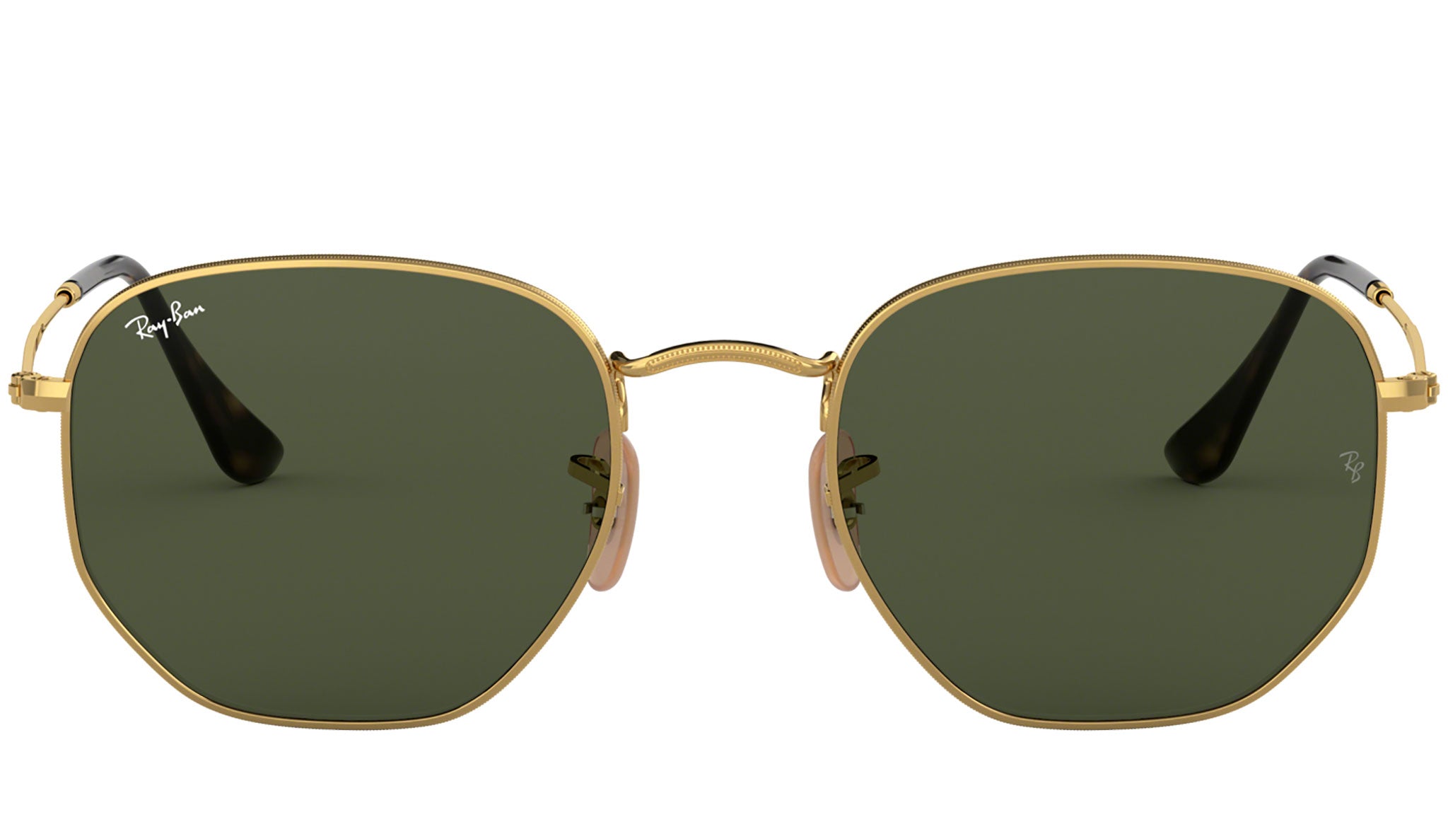 NWT Ray-Ban Hexagonal Gold Frame with Green Lenses -FREE shipping! Ray-Ban RB3548N 001 71 Hexagonal Sunglasses - Gold Frame  main image 2