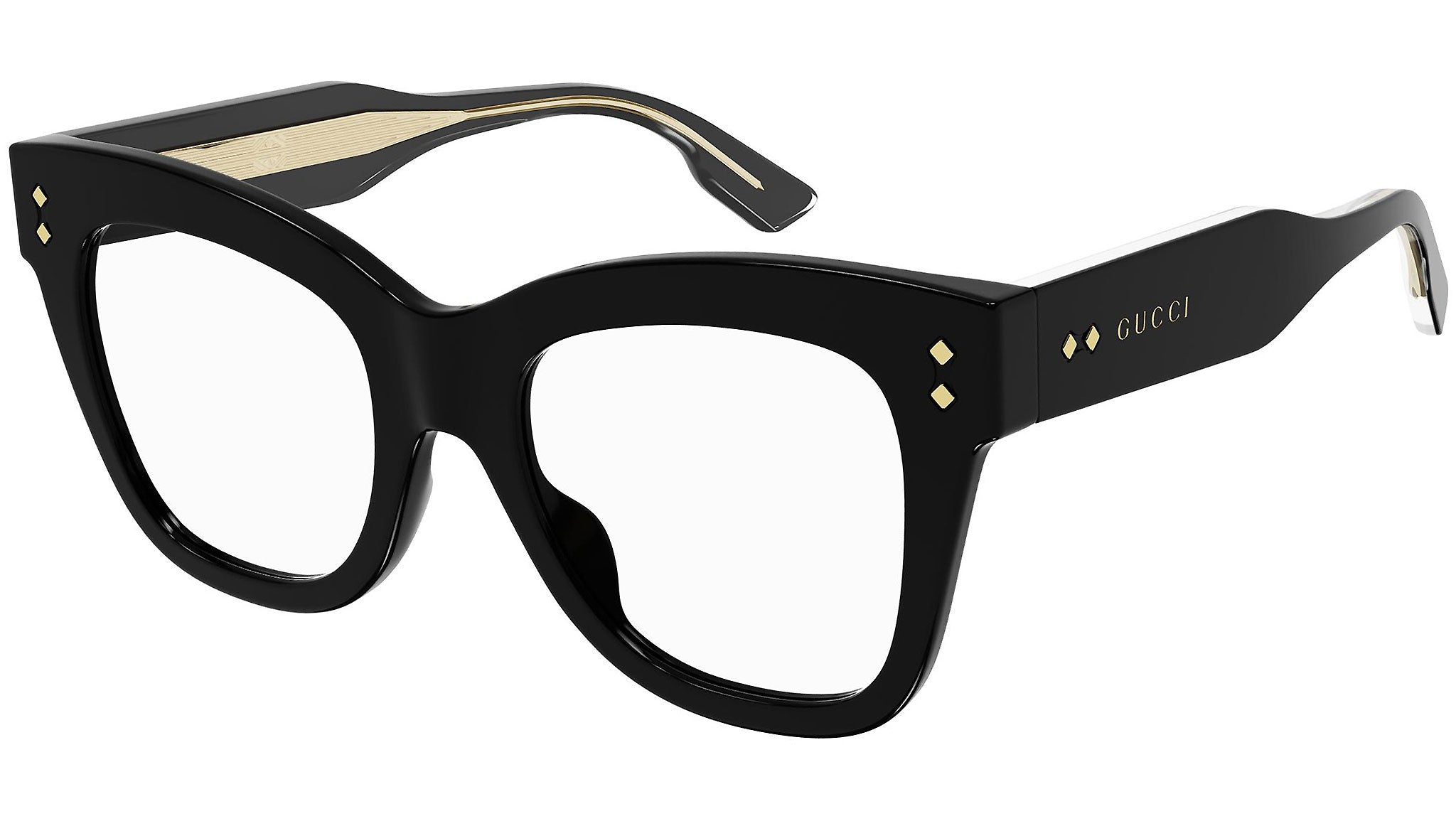 Gucci GG1082O 001 Black Cat Eye Glasses - eye-oo.com