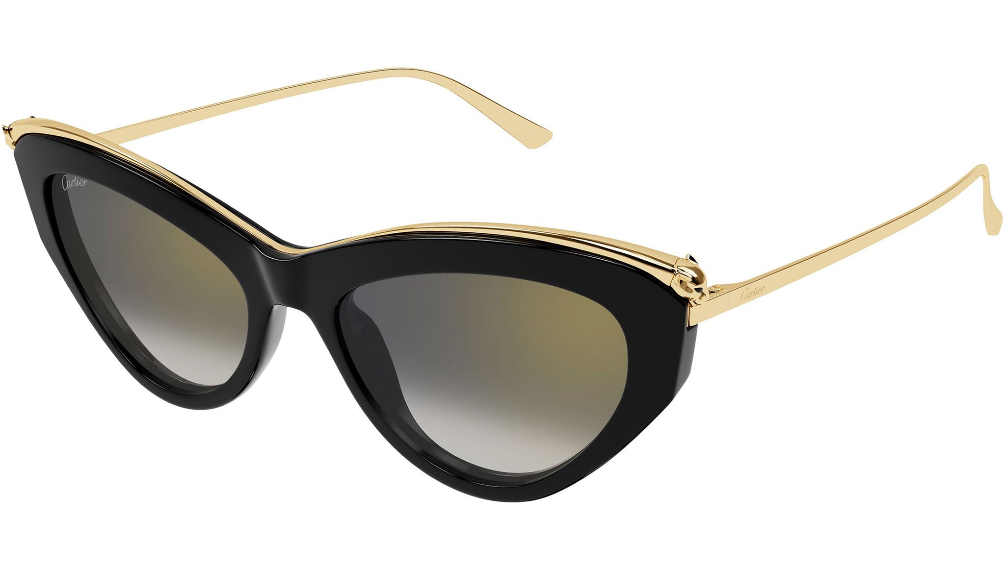 Cartier CT0596S Sunglasses 001 Gold Black - eye-oo.com