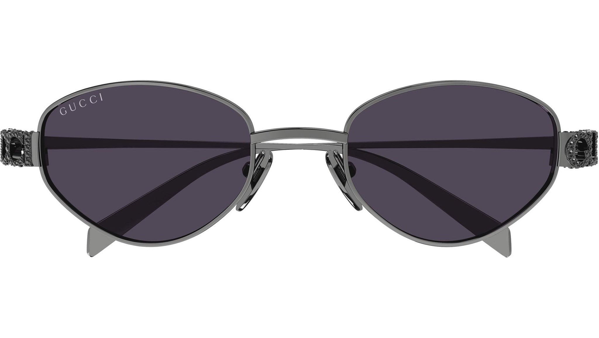 Gucci GG1935S 002 Ruthenium Geometric Sunglasses - eye-oo.com