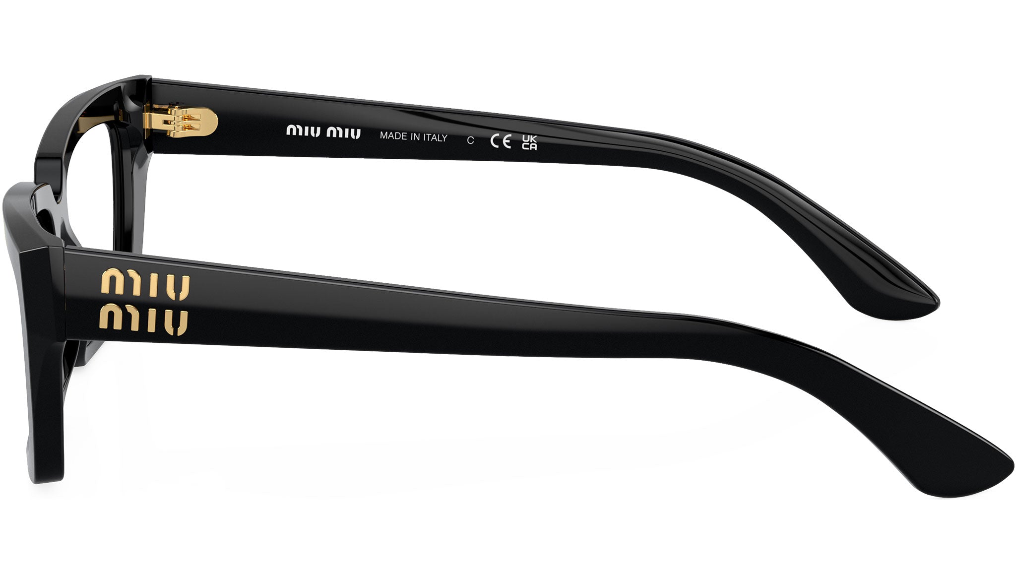 Miu Miu MU 04XV Optical Frame 1AB1O1 Black - eye-oo.com