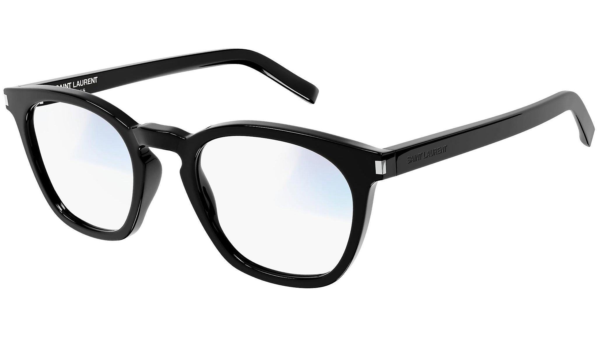 Saint Laurent SL 28 Shiny Black Sunglasses - eye-oo.com