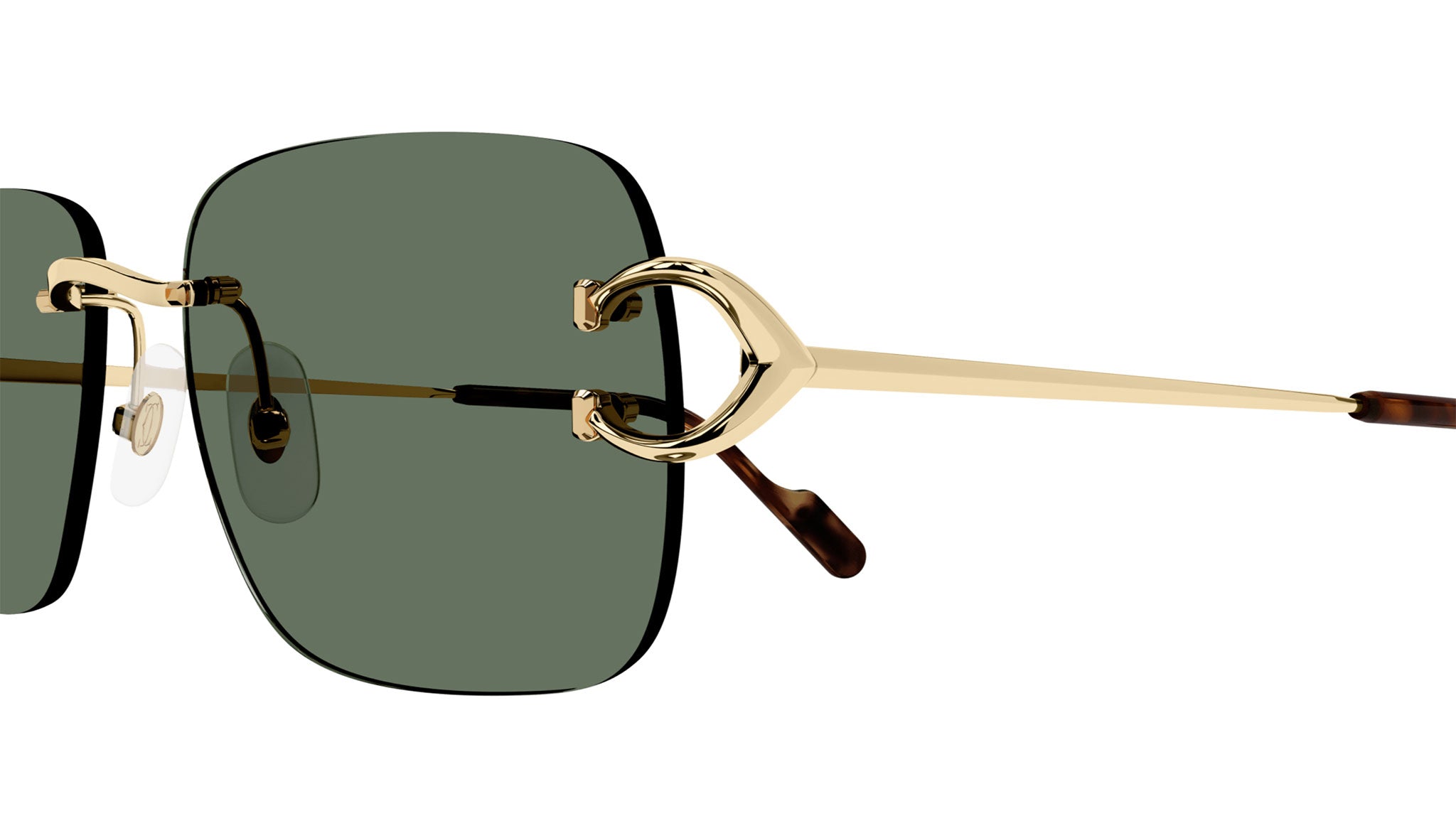Cartier CT0330S Shiny Gold Sunglasses - eye-oo.com