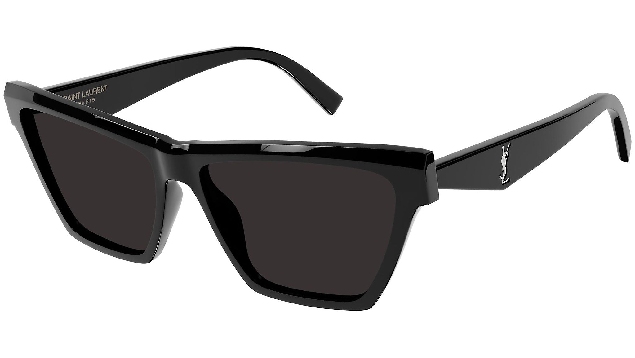 yves saint laurent Y2K モヘヤ モード タンクトップ レア Saint Laurent SL M103 Shiny Black Sunglasses - eye-oo.com