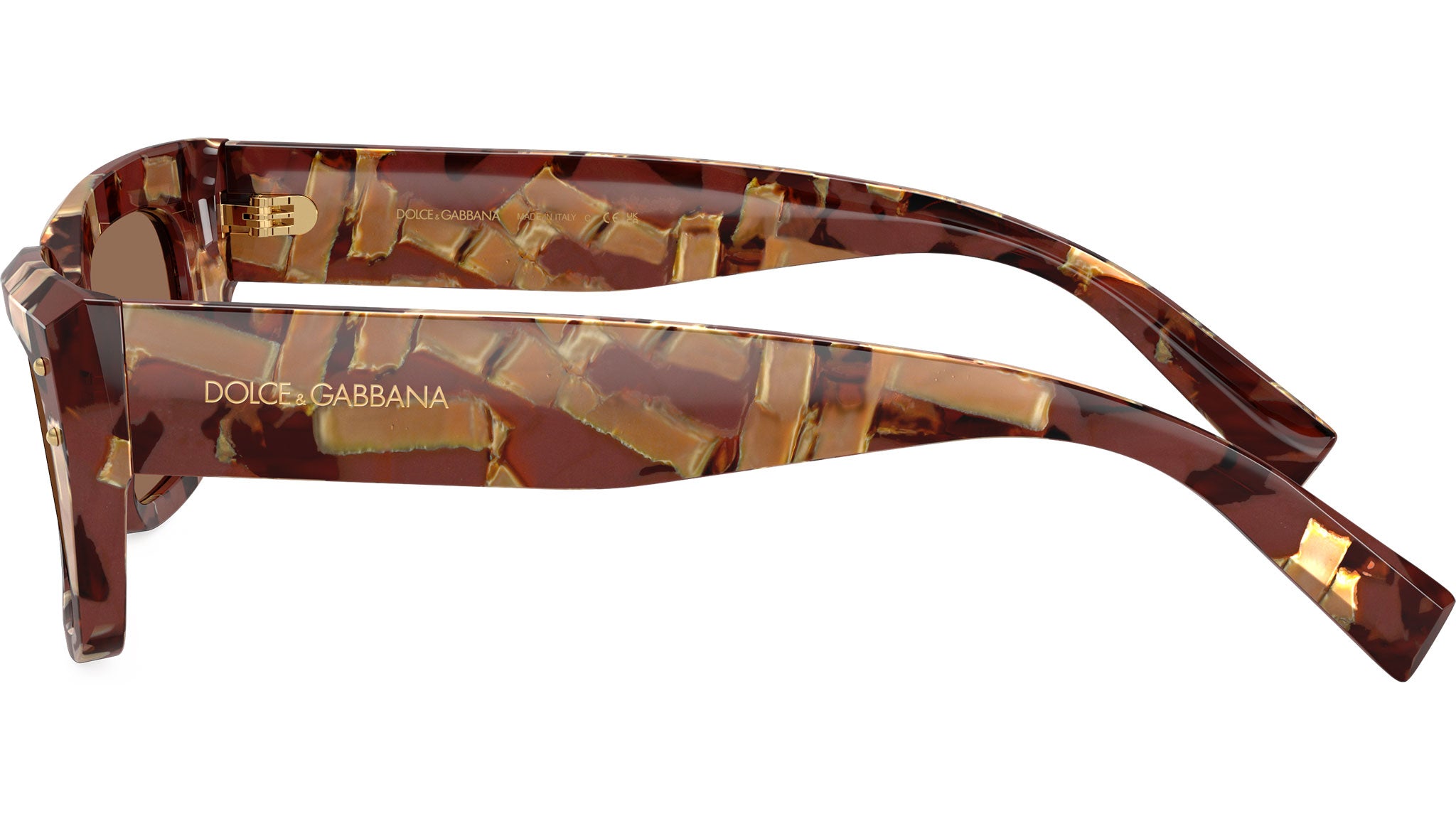 Dolce & Gabbana DG 4462 Sunglasses 346273 Pearl Havana Brown - eye
