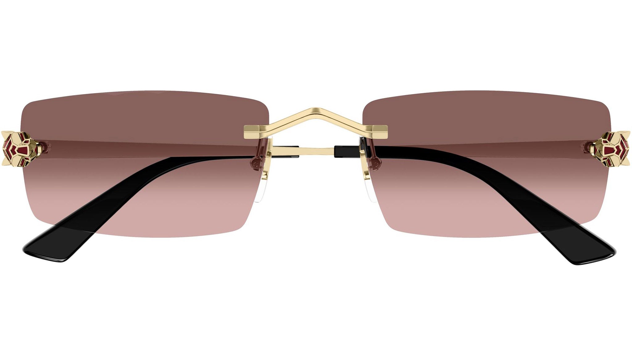 Cartier CT0598S Sunglasses 004 Shiny Gold - eye-oo.com display picture 1