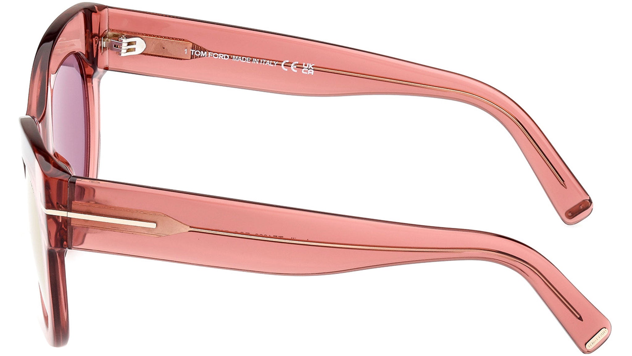 Tom Ford Lucilla FT1063 Sunglasses 72Z Shiny Pink - eye-oo.com