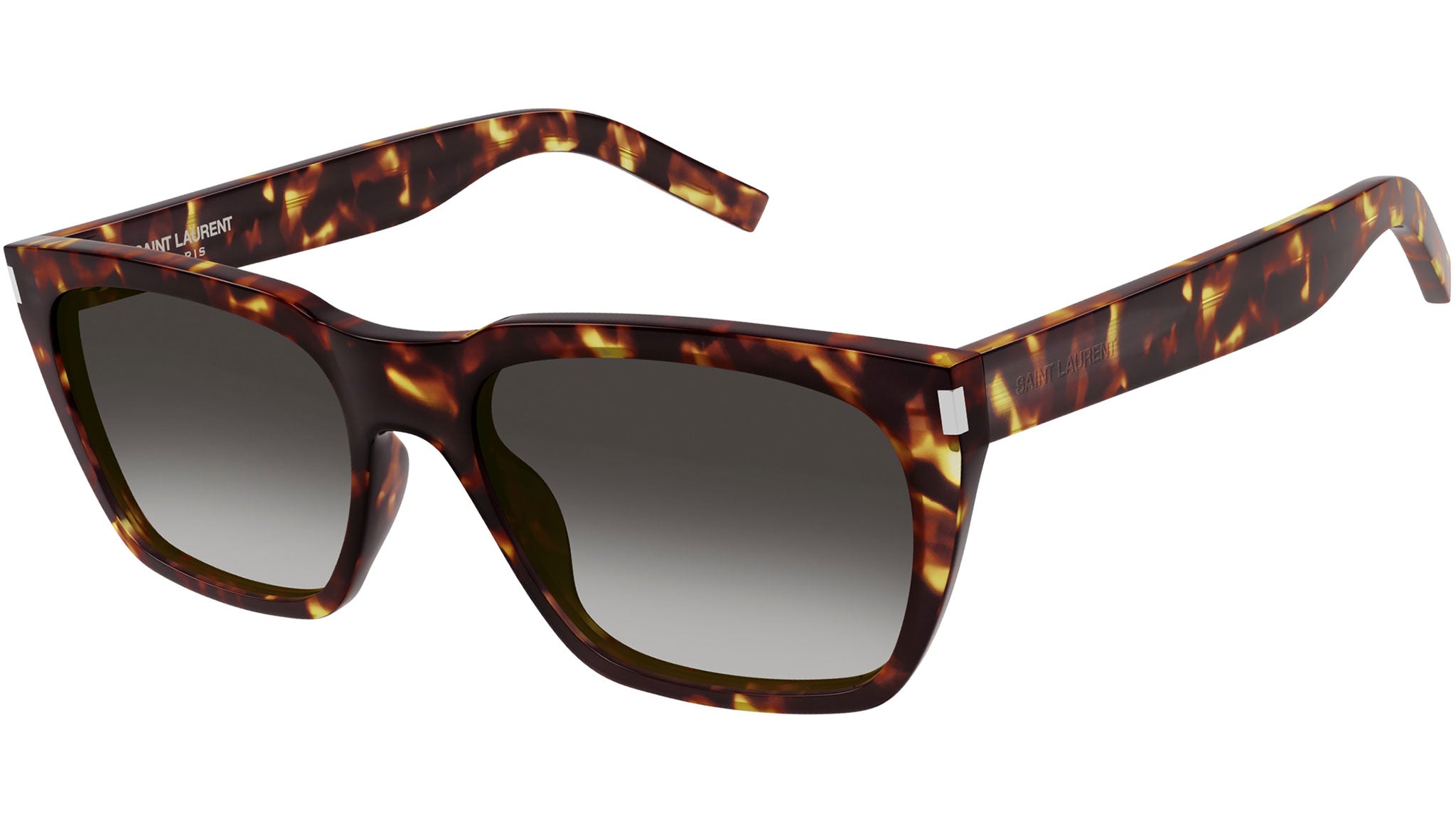 Saint Laurent SL 598 004 Tortoise Grey Sunglasses - eye-oo.com