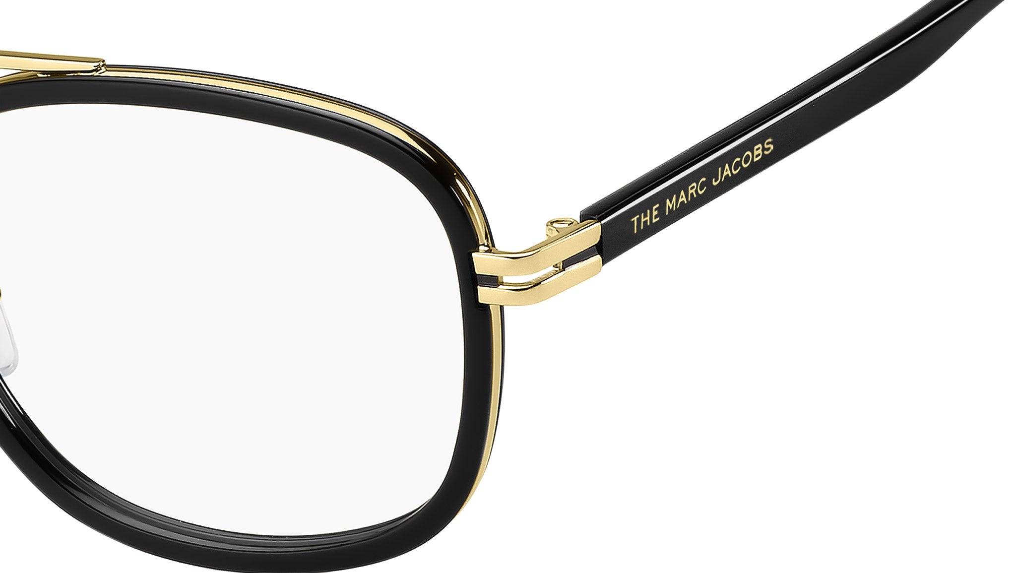 Marc Jacobs Black and gold Glasses Marc Jacobs Marc 845 Aviator Glasses | Fashion Eyewear US main image 3