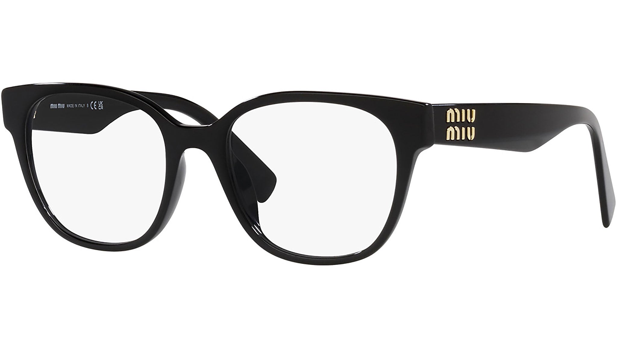 Miu Miu MU 02VV Optical Frame 1AB1O1 Black - eye-oo.com display picture 3