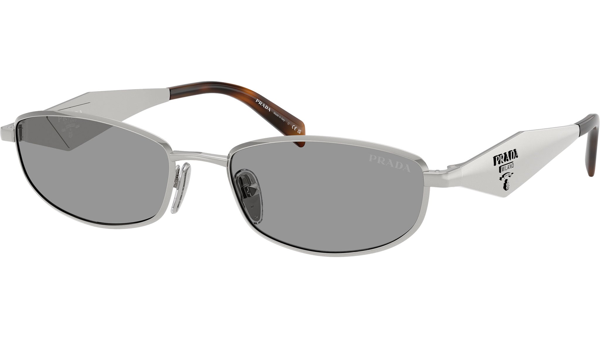 PR D51S Prada Sunglasses 1BC50Q Silver - eye-oo.com