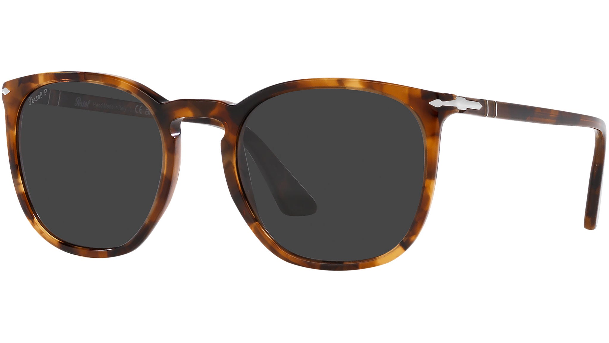 Persol Tortoise Shell Sunglasses with Dark Lenses Persol Sunglasses PO0060S Havana 24/57 Brown Lens - eye-oo.com main image 3