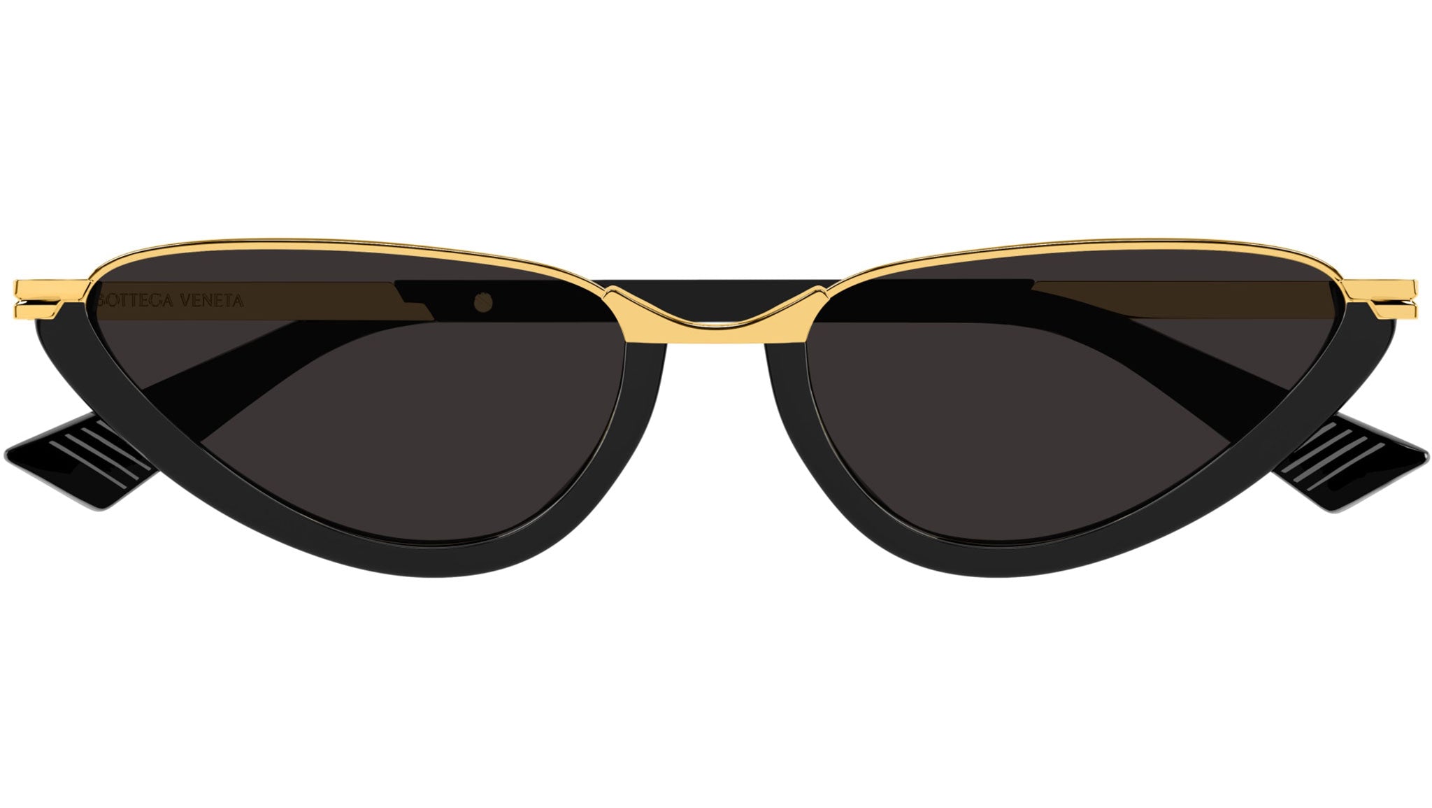 BV1346S Bottega Veneta Cat Eye Sunglasses 001 Solid Black - eye-oo.com