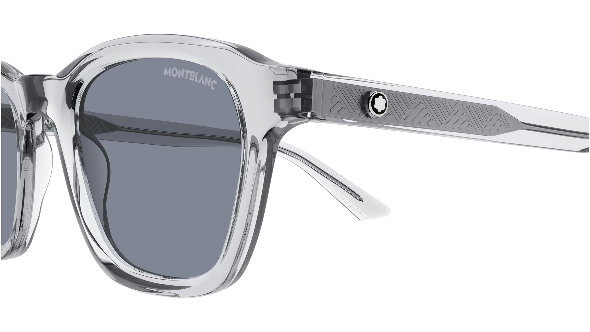MB0384S Montblanc Panthos Sunglasses 004 Grey - eye-oo.com