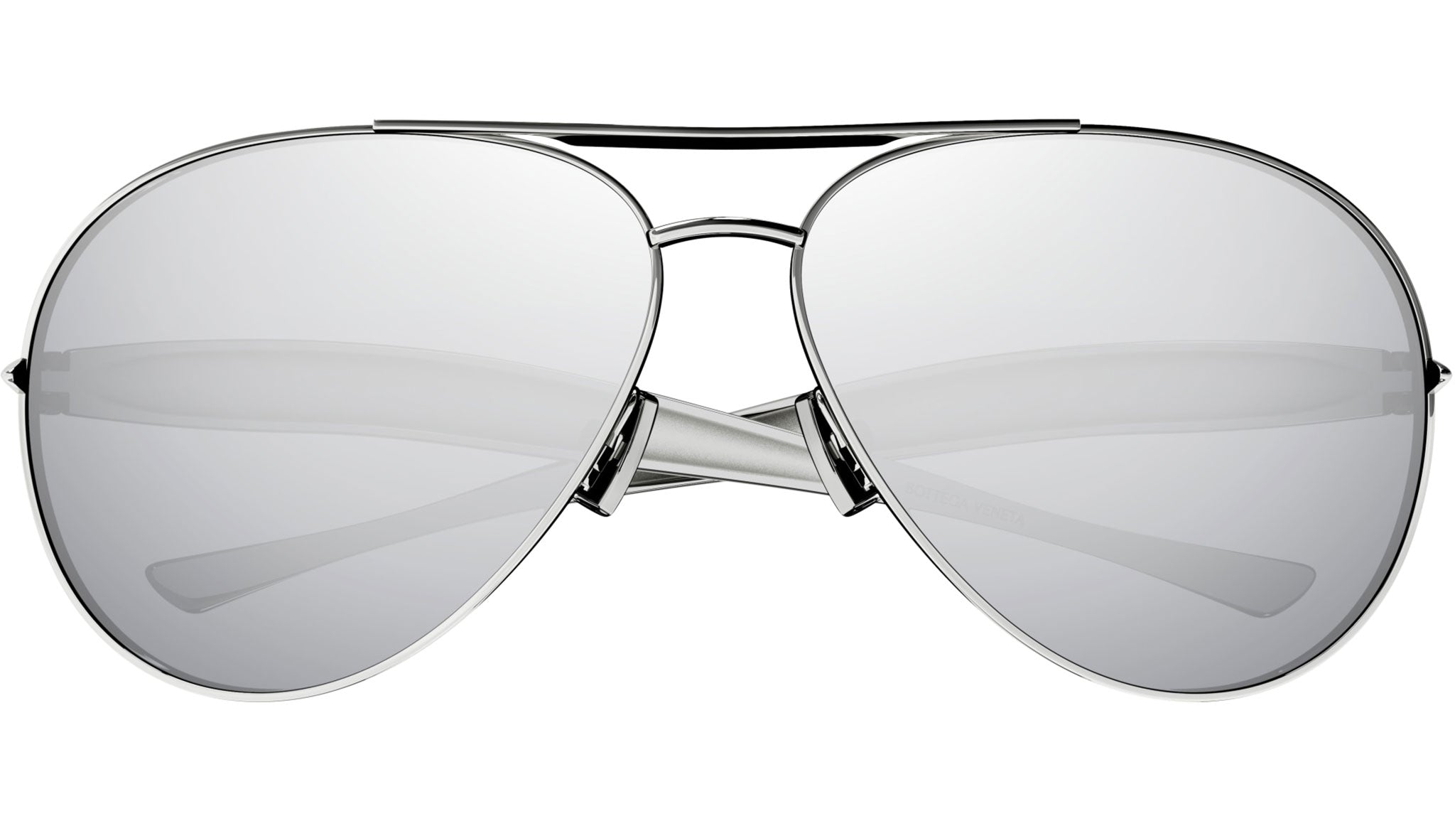 Bottega Veneta Sunglasses BV1305S 003 Shiny Silver - eye-oo.com display picture 1