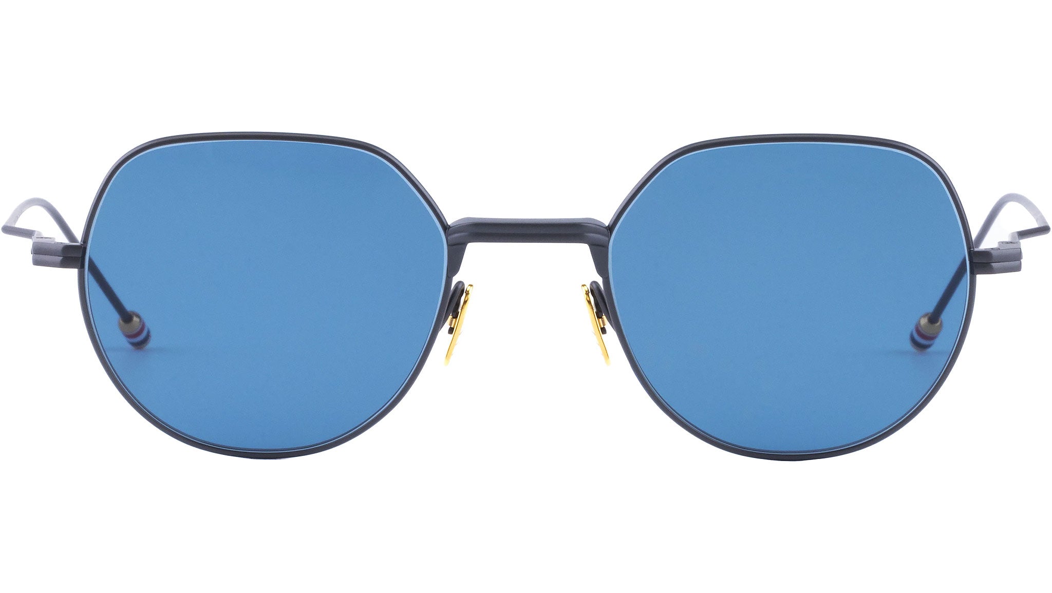Thom Browne UES935A Sunlasses 005 Black Iron 18K Gold Plate - eye 