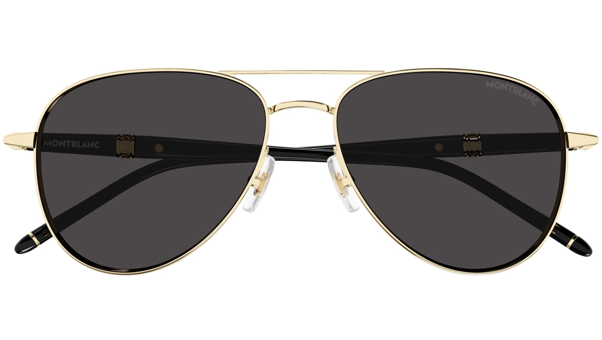 Montblanc Sunglasses MB0345S 001 Light Gold - eye-oo.com