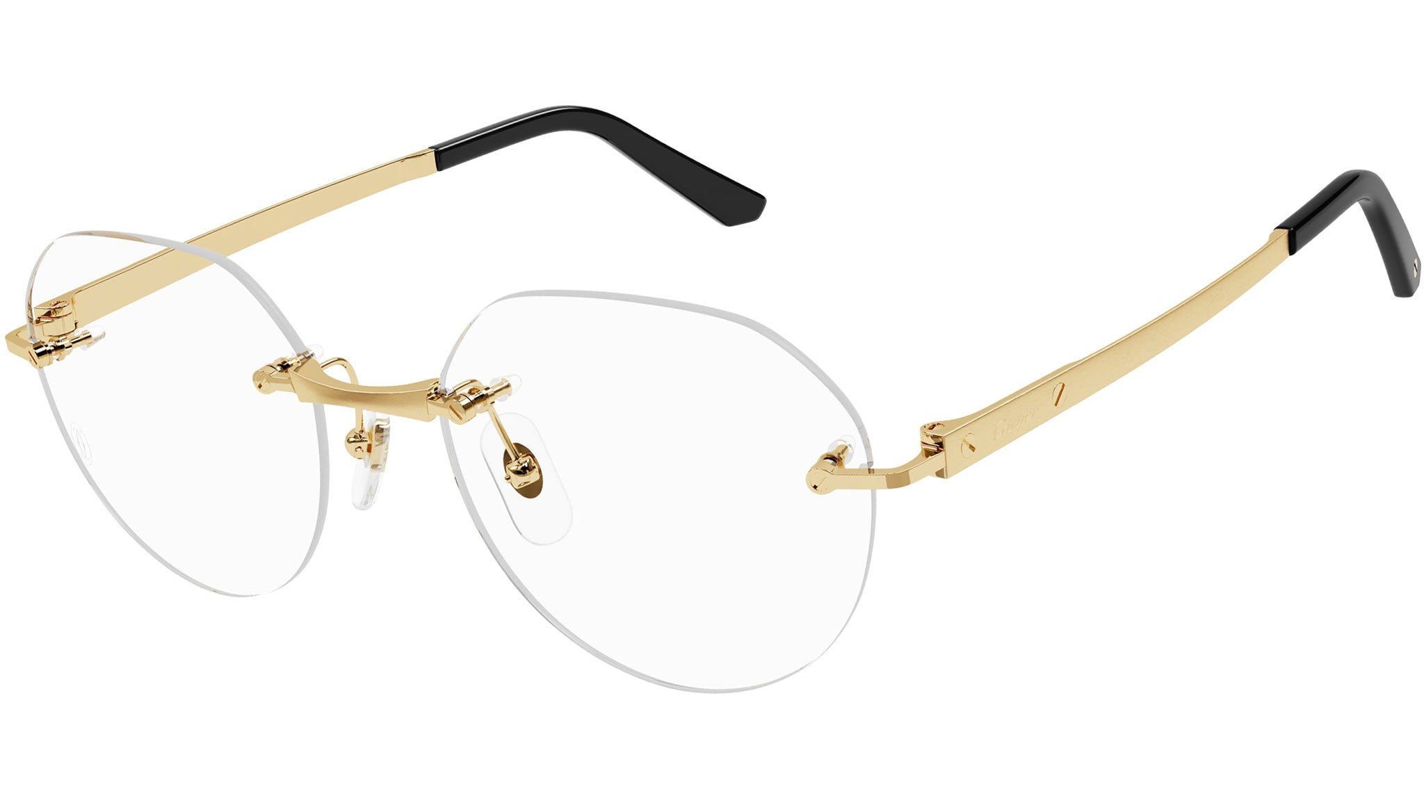 Cartier CT0408O 001 Shiny Gold Optical Frame - eye-oo.com