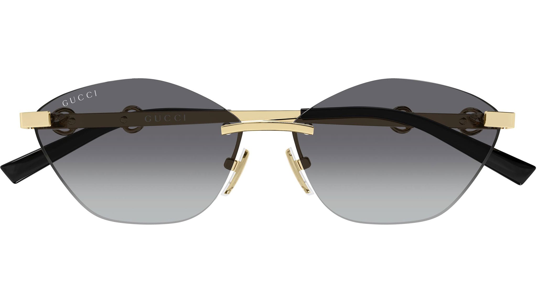 Gucci GG2050S 002 Sunglasses Gold Cat Eye Frame, Grey Lenses A new collection, made to stand out. ? GUCCI GG2050S main image 2