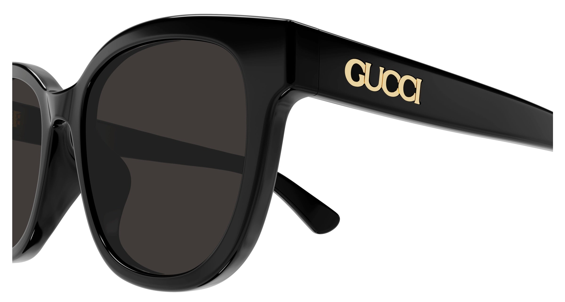 Gucci GG1797SK 001 Black Grey Round Sunglasses - eye-oo.com