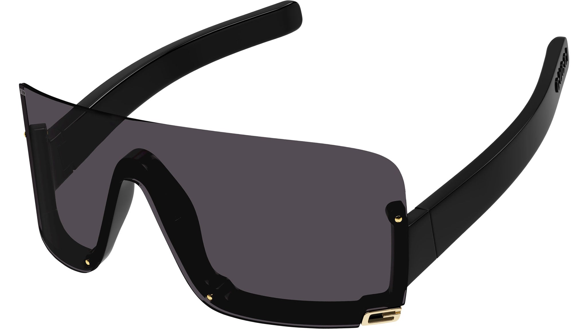 Gucci GG1637S 003 Black Grey Shield Sunglasses - eye-oo.com