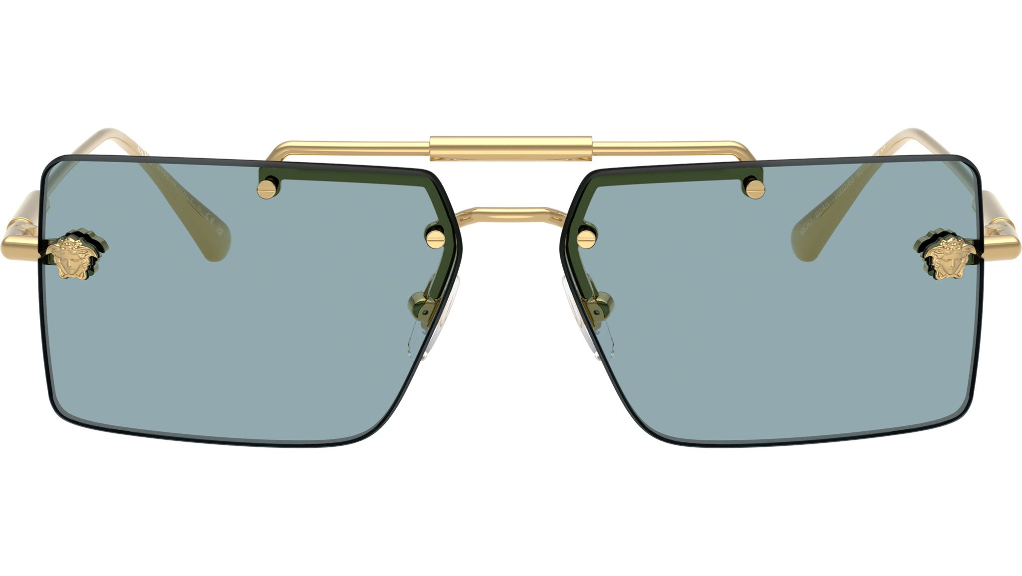 Versace *BRAND NEW* Full Set 0VE2245 Sunglasses Gold Frame, Gray Lenses, 60MM New VERSACE VE2245 10028G Gold/Grey Gradient 60-13-145  main image 3